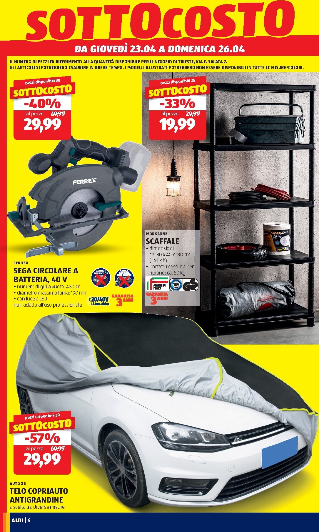 aldi - Volantino futuro ALDI - Nuovo Apertura Trieste valido dal giovedì 23/04/2026 al domenica 26/04/2026 - page: 6