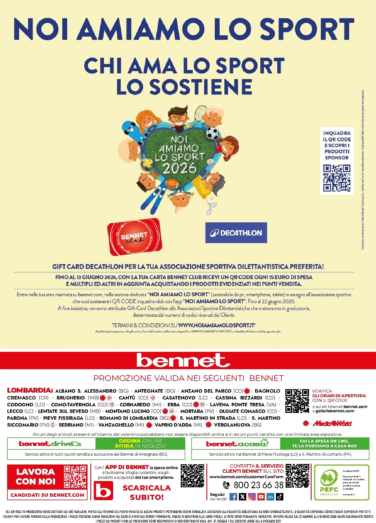 bennet - Volantino attuale di Bennet valido dal giovedì 21/05/2026 al mercoledì 03/06/2026 - page: 44
