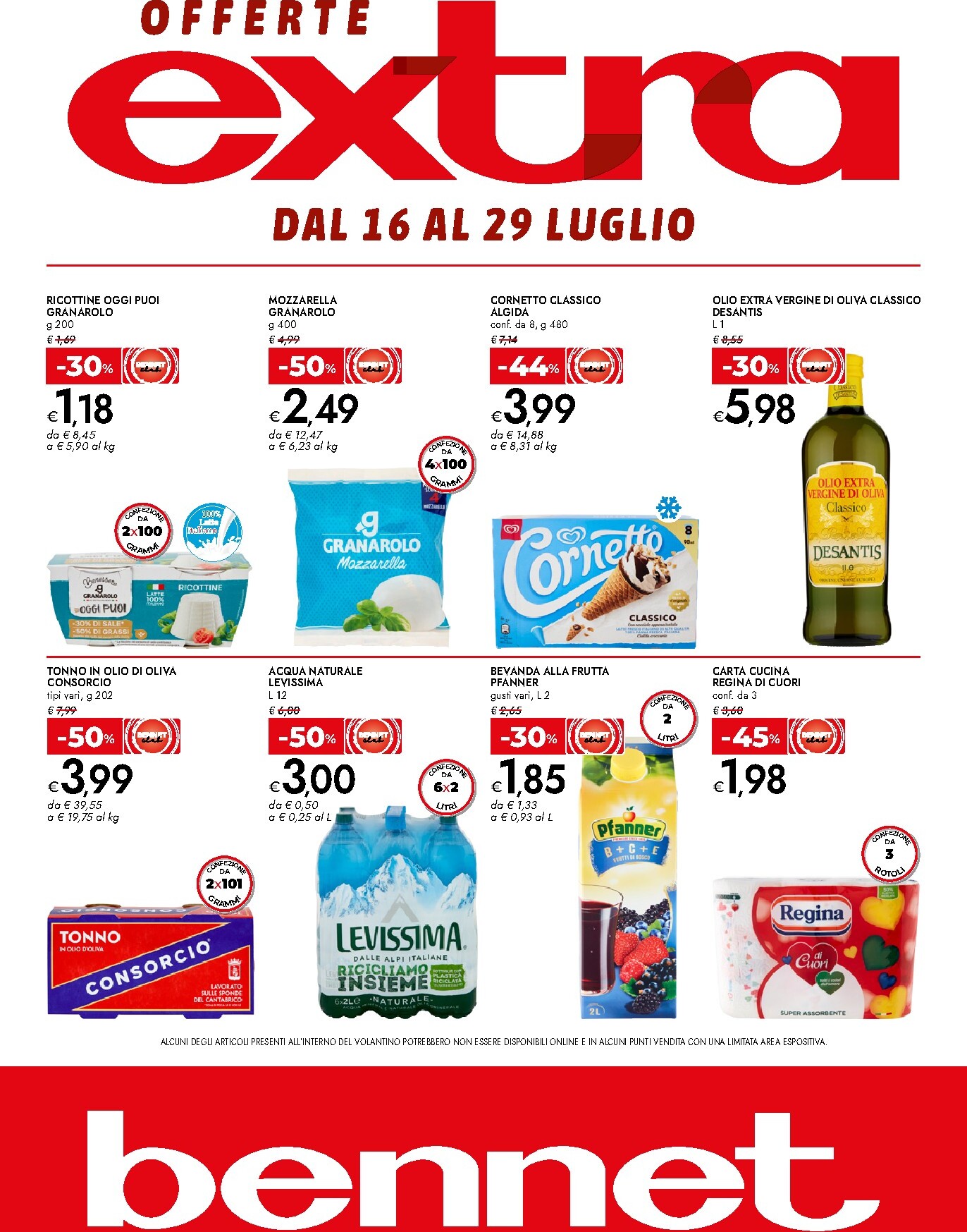 bennet - Volantino attuale di Bennet - Offerte Extra valido dal giovedì 16/07/2026 al mercoledì 29/07/2026 - page: 1