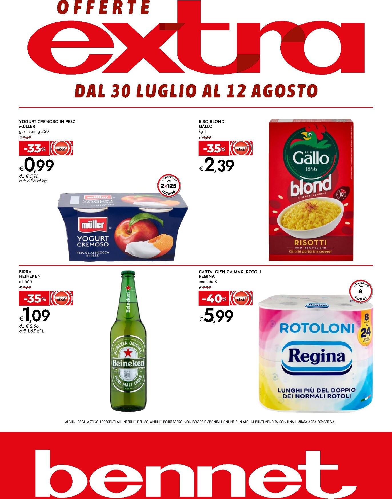 bennet - Volantino attuale di Bennet - Offerte Extra valido dal giovedì 30/07/2026 al mercoledì 12/08/2026