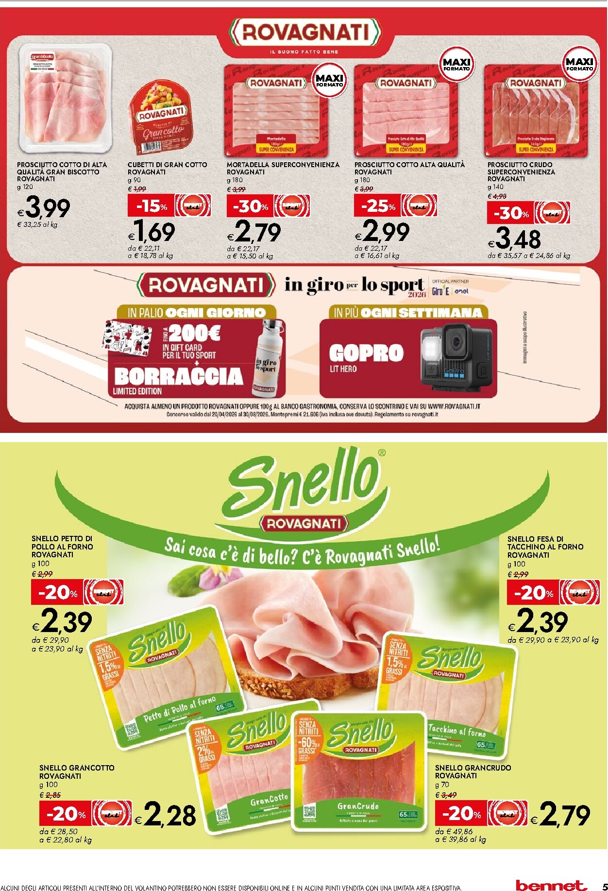 bennet - Volantino attuale di Bennet - Offerte extra valido dal giovedì 20/08/2026 al mercoledì 02/09/2026 - page: 5