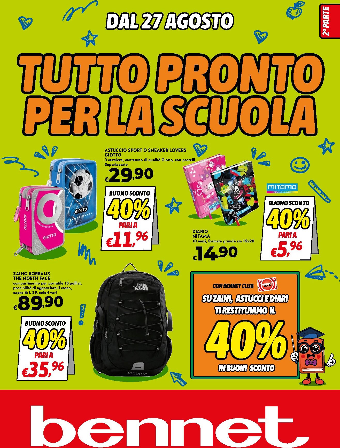 bennet - Volantino attuale di Bennet - Scuola valido dal giovedì 27/08/2026 al mercoledì 09/09/2026