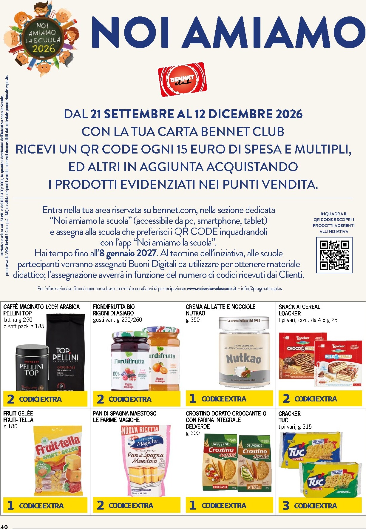 bennet - Volantino attuale di Bennet - Giorni Mai Visti valido dal giovedì 24/09/2026 al mercoledì 07/10/2026 - page: 40
