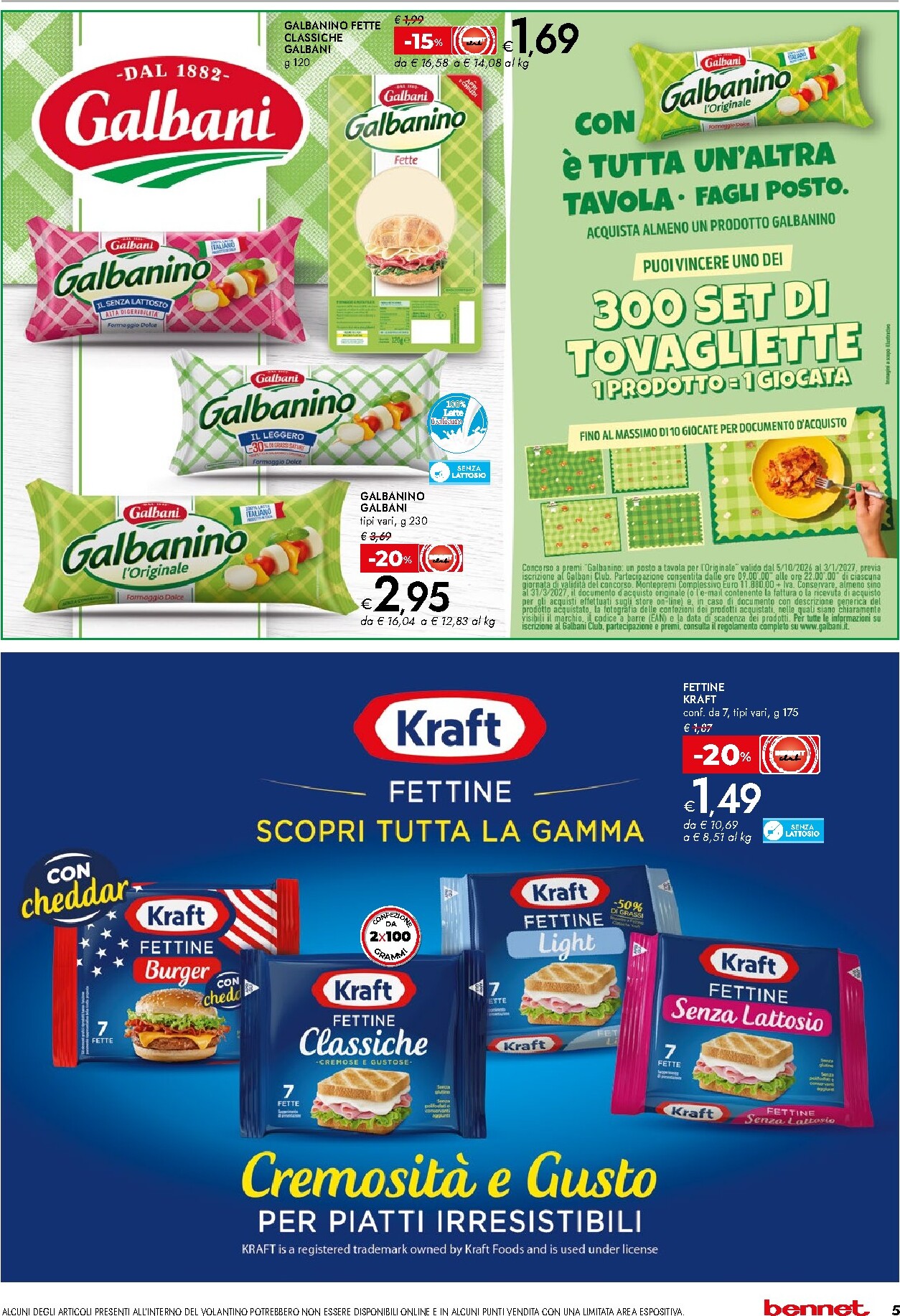 bennet - Volantino attuale di Bennet - Offerte Extra valido dal giovedì 22/10/2026 al mercoledì 04/11/2026 - page: 5