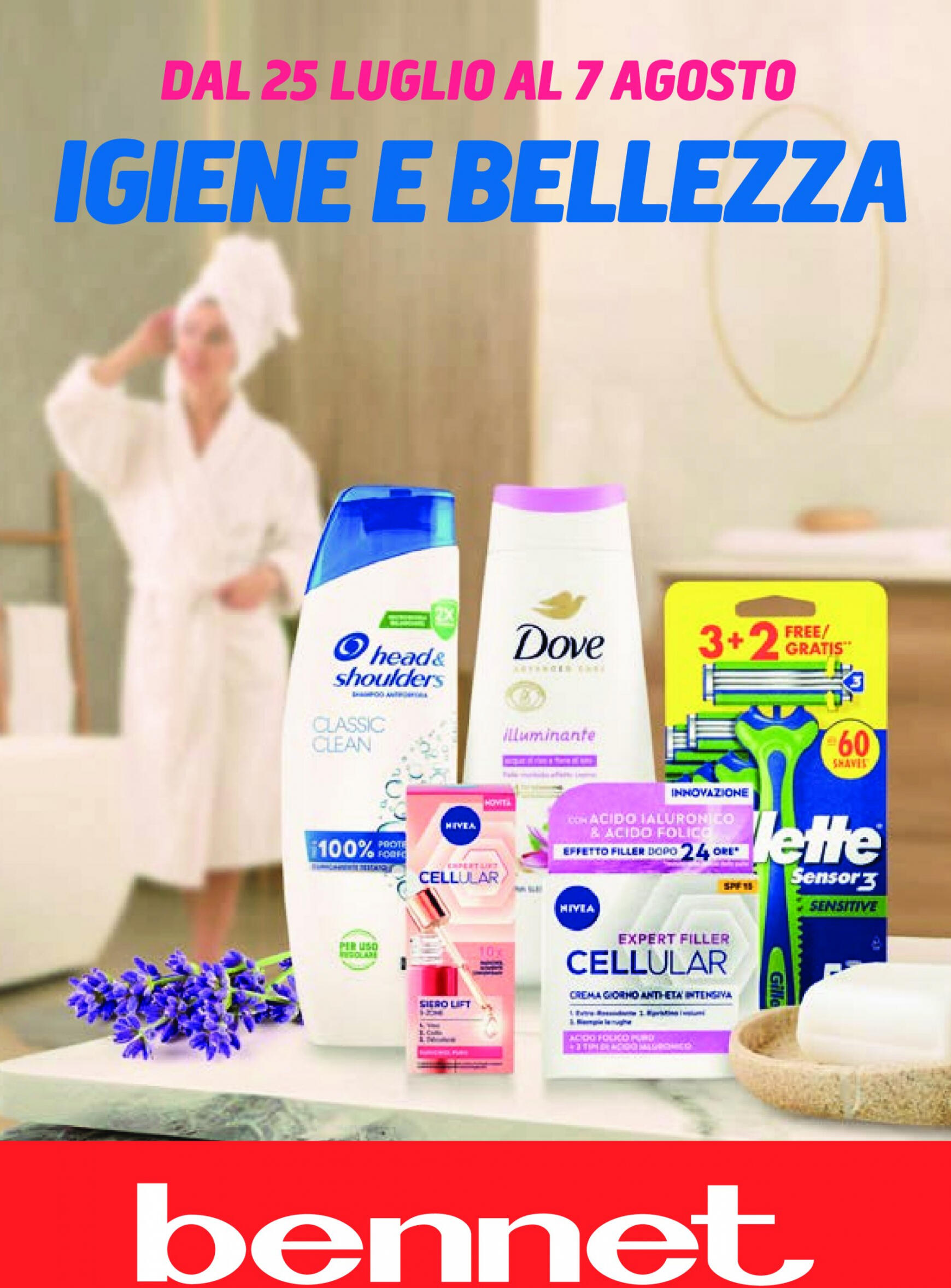bennet - Nuovo volantino Bennet - Igiene e Bellezza 25.07. - 07.08.
