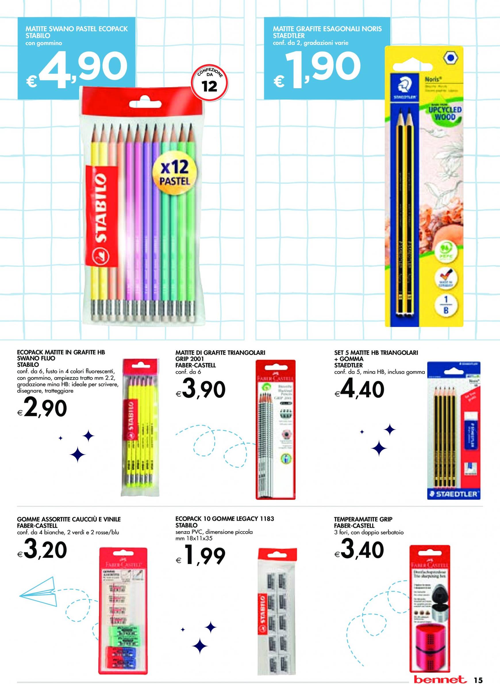 bennet - Nuovo volantino Bennet - Scuola 01.08. - 18.09. - page: 15