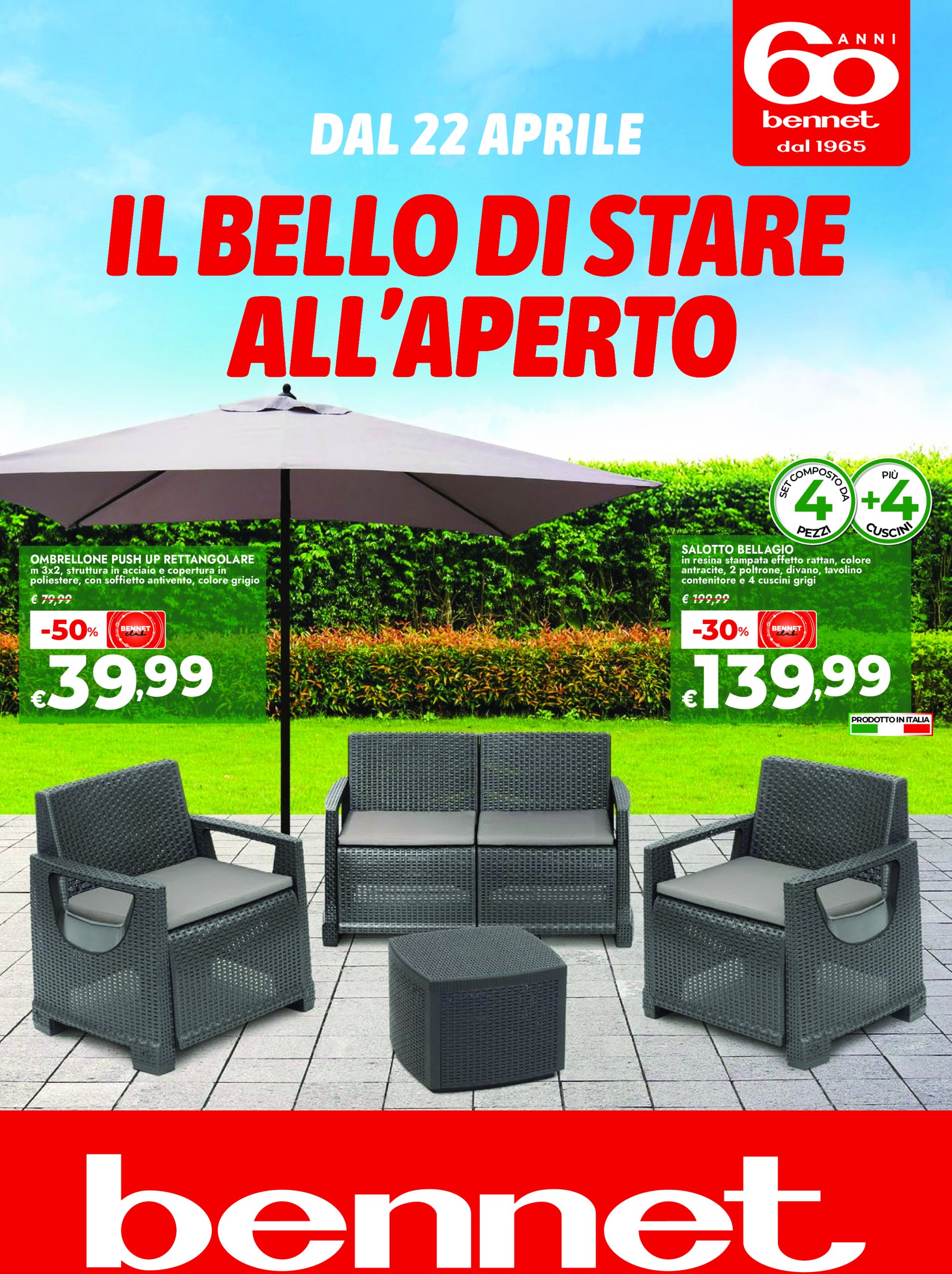 bennet - Volantino Bennet - Il bello di stare all'aperto valido dal 22/04 al 05/05