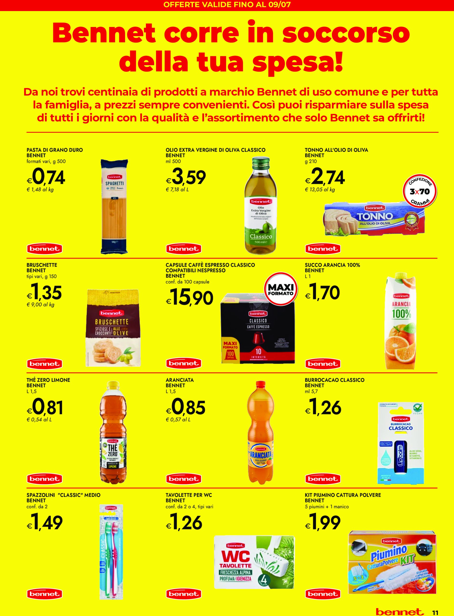 bennet - Volantino Bennet - Offerte al top valido dal 26/06 al 09/07 - page: 11