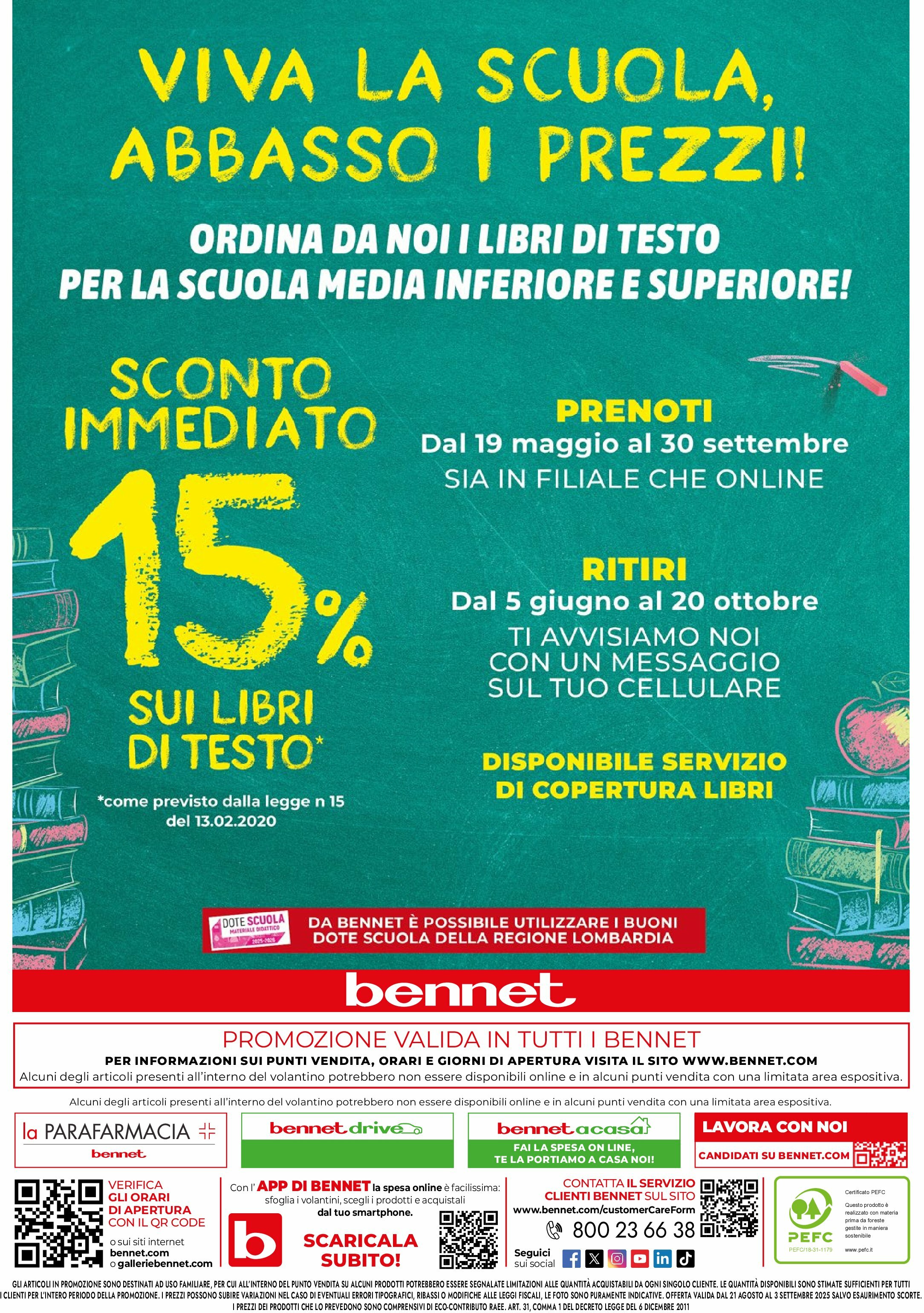 bennet - Volantino Bennet valido dal 21/08 al 03/09 - page: 24