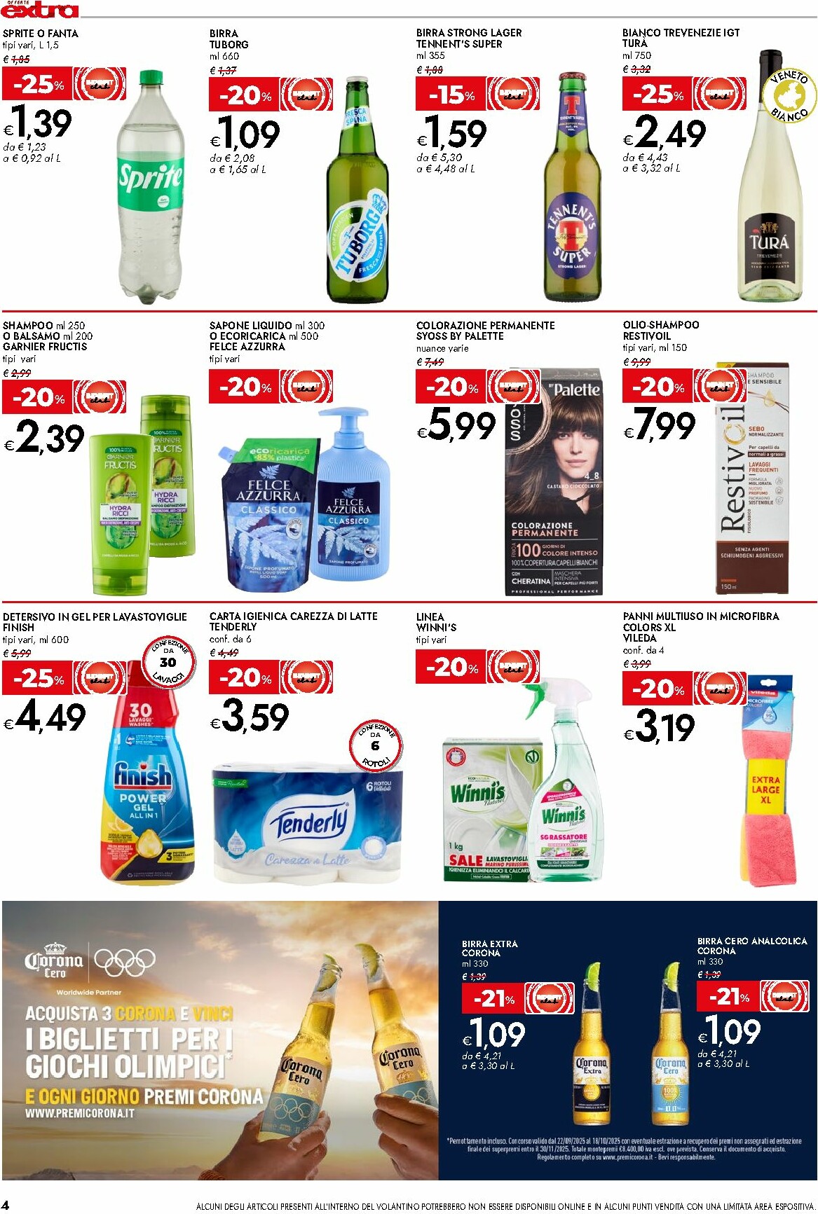 bennet - Volantino Bennet - Offerte Extra valido dal 22/09 al 01/10 - page: 4