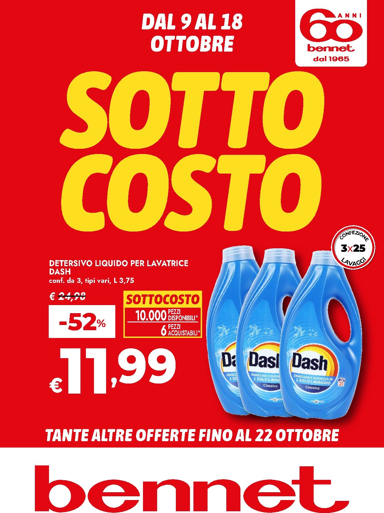 bennet - Volantino Bennet - Sottocosto valido dal 09/10 al 18/10