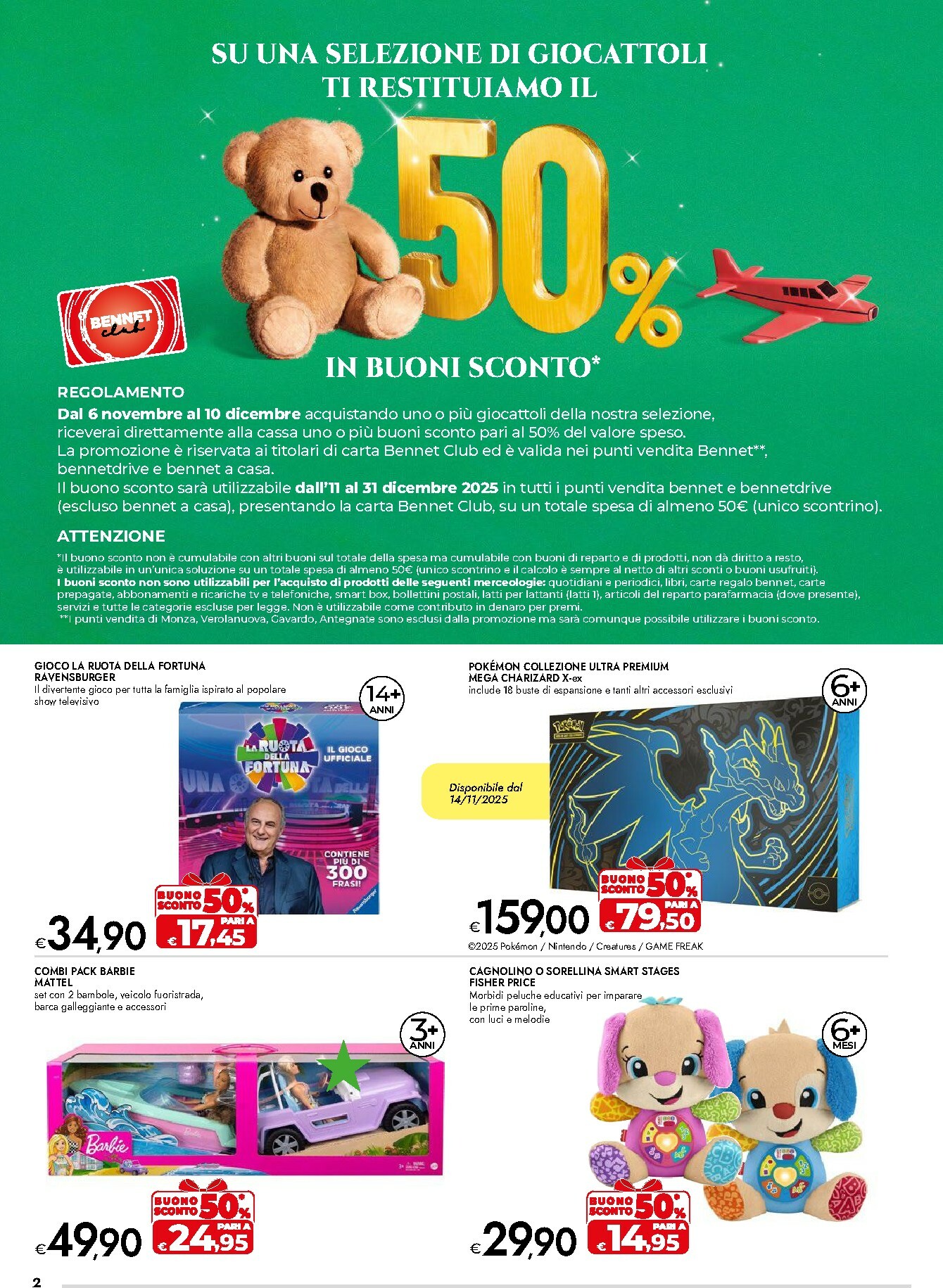 bennet - Volantino Bennet - Natale valido dal 06/11 al 24/12 - page: 2