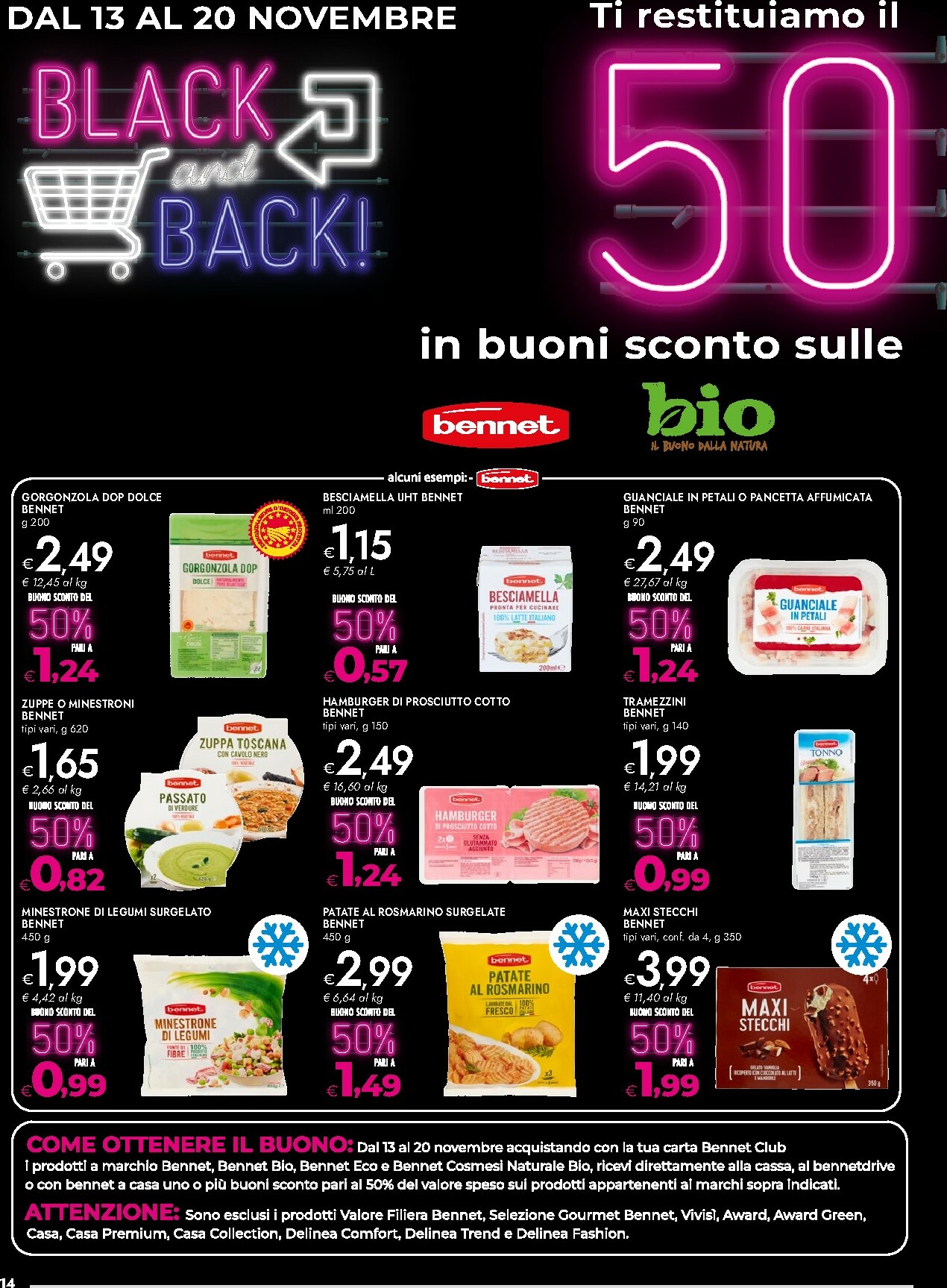 bennet - Volantino Bennet - Black Days valido dal 13/11 al 26/11 - page: 14