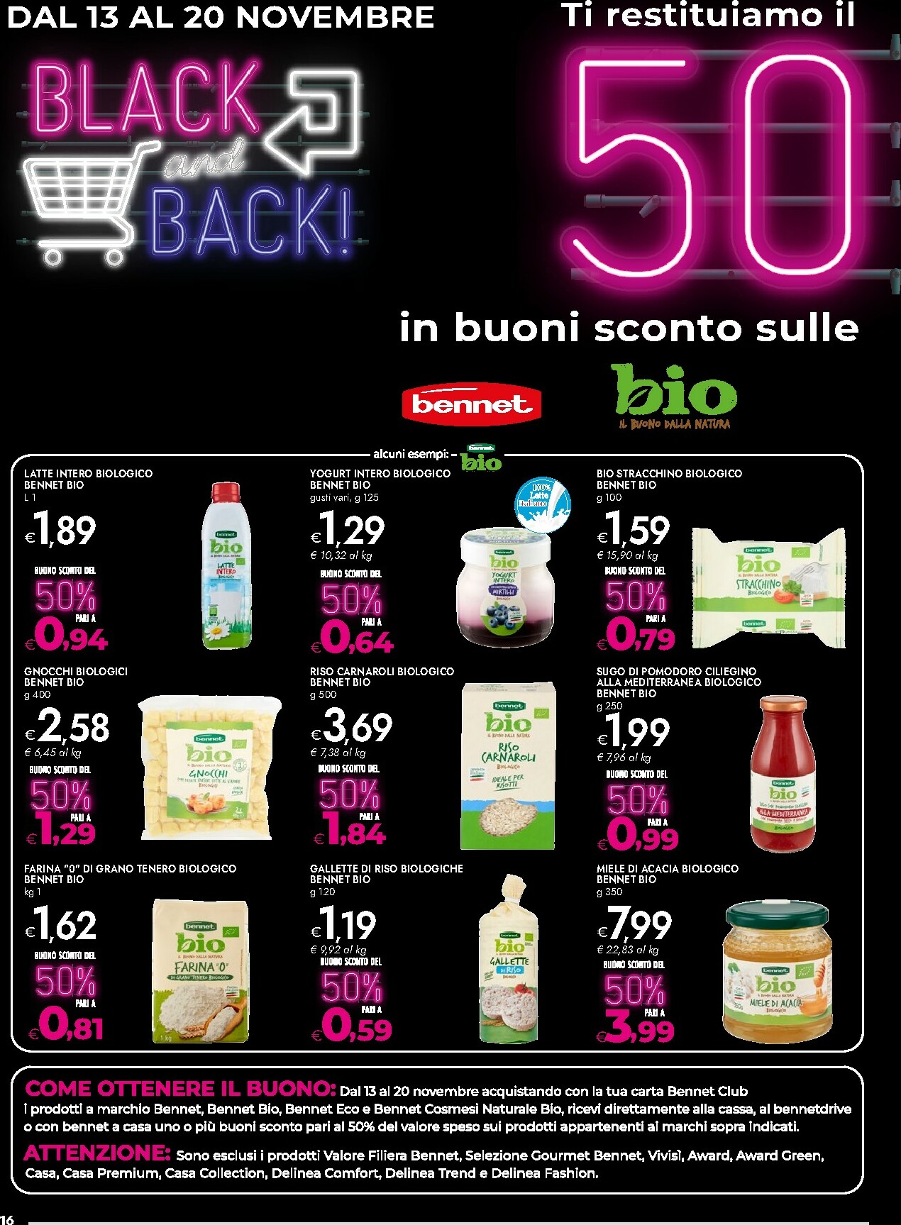 bennet - Volantino Bennet - Black Days valido dal 13/11 al 26/11 - page: 16
