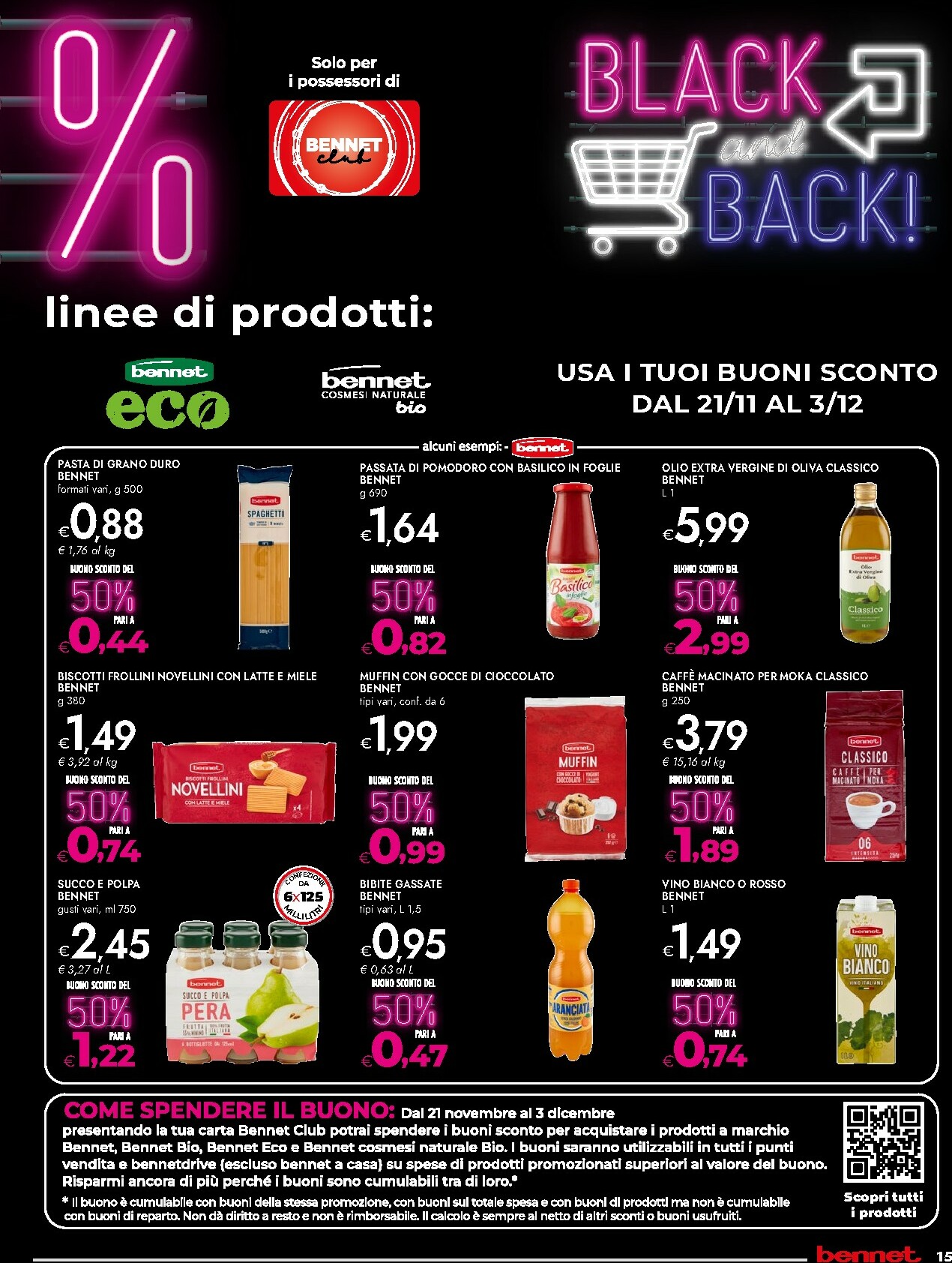 bennet - Volantino Bennet - Black Days valido dal 13/11 al 26/11 - page: 15