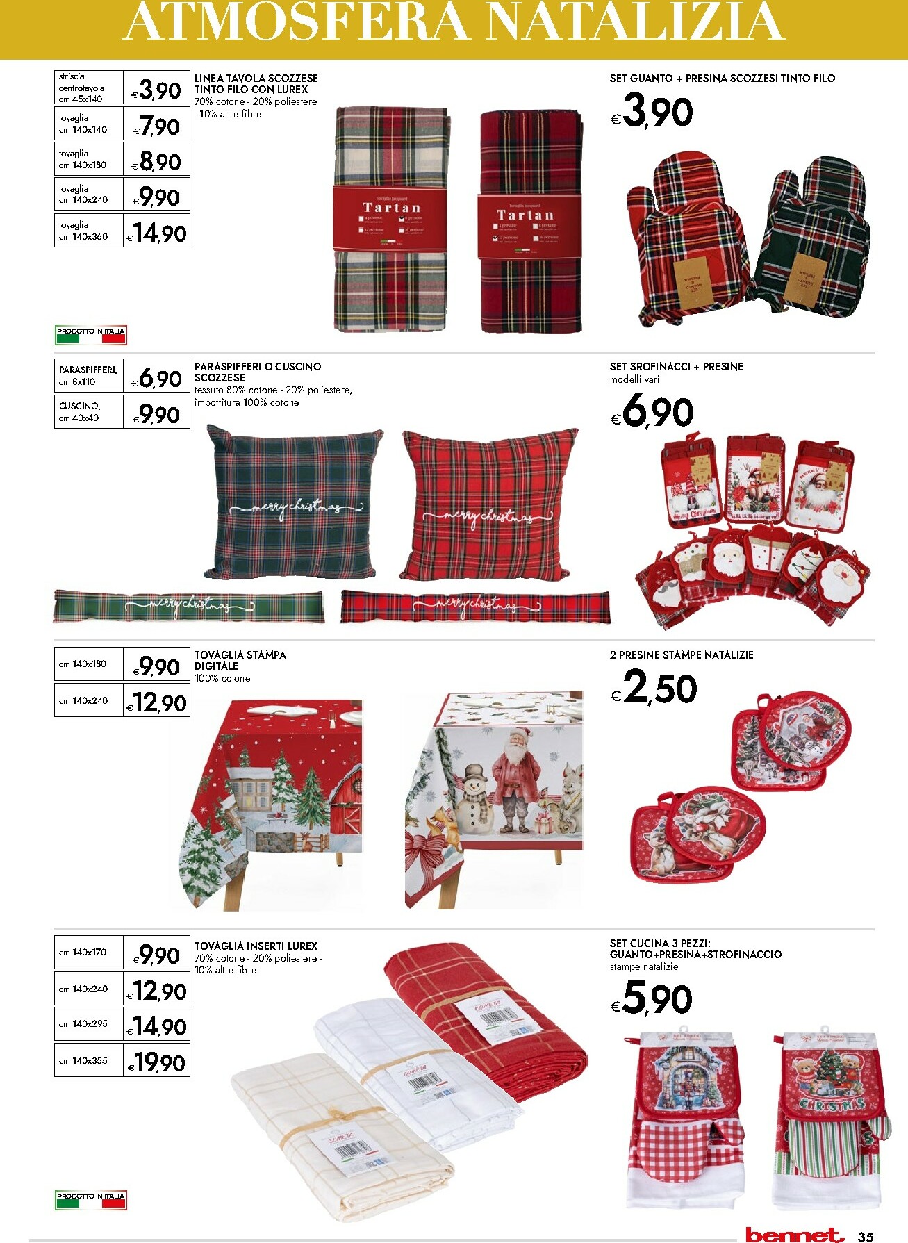 bennet - Volantino Bennet - Regali Pieni di Gusto valido dal 20/11 al 24/12 - page: 35