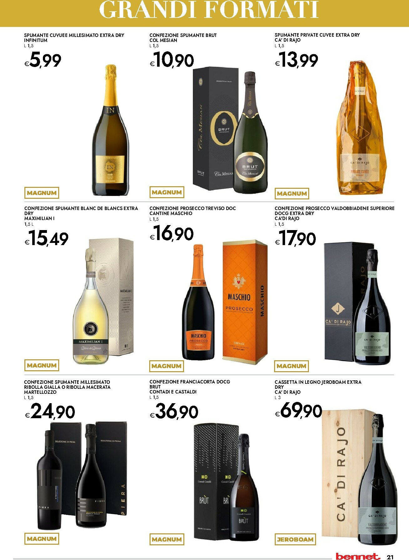 bennet - Volantino Bennet - Regali Pieni di Gusto valido dal 20/11 al 24/12 - page: 21