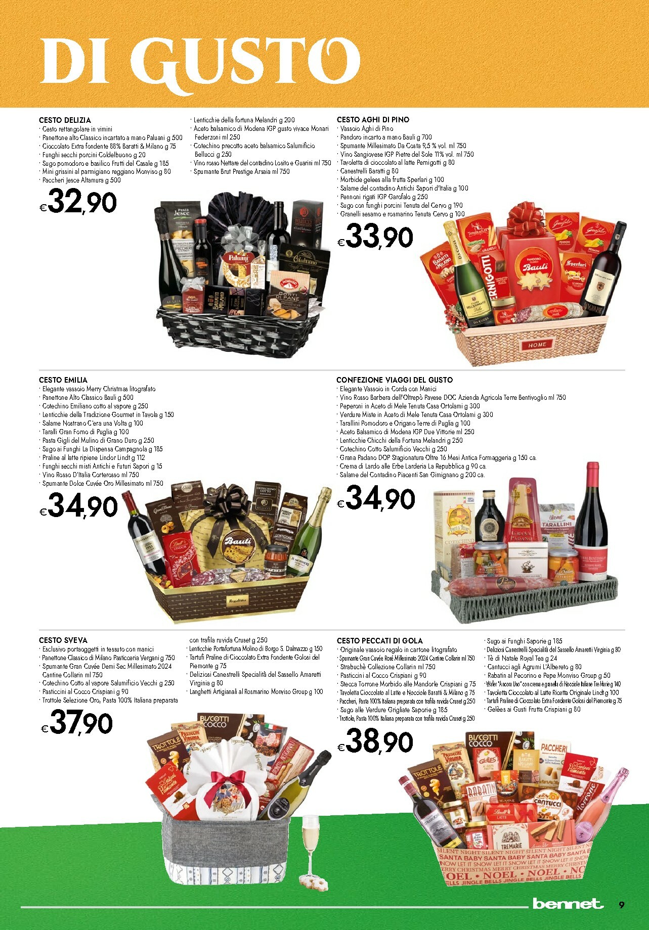 bennet - Volantino Bennet - Regali Pieni di Gusto valido dal 20/11 al 24/12 - page: 9