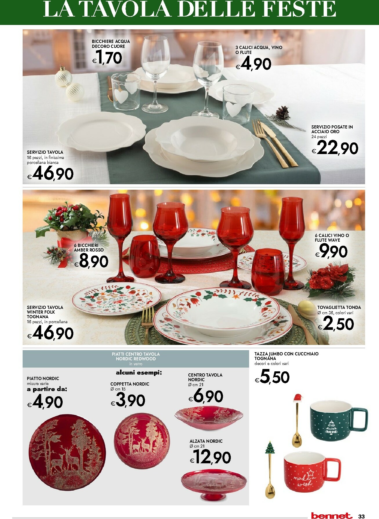 bennet - Volantino Bennet - Regali Pieni di Gusto valido dal 20/11 al 24/12 - page: 33