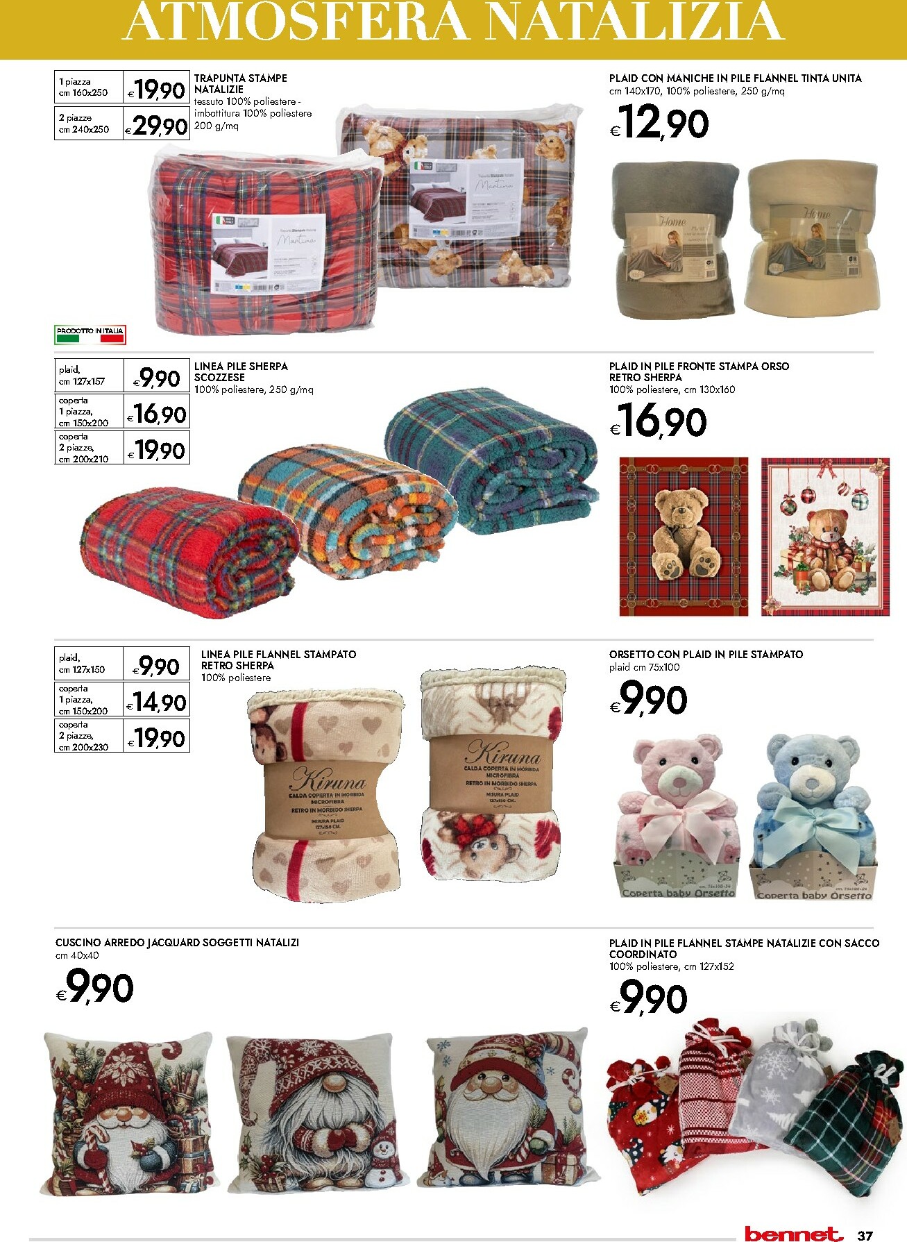 bennet - Volantino Bennet - Regali Pieni di Gusto valido dal 20/11 al 24/12 - page: 37