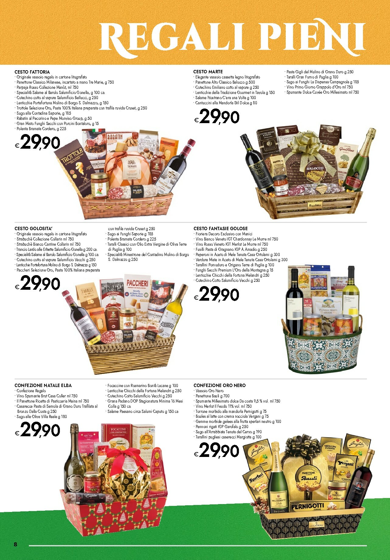 bennet - Volantino Bennet - Regali Pieni di Gusto valido dal 20/11 al 24/12 - page: 8
