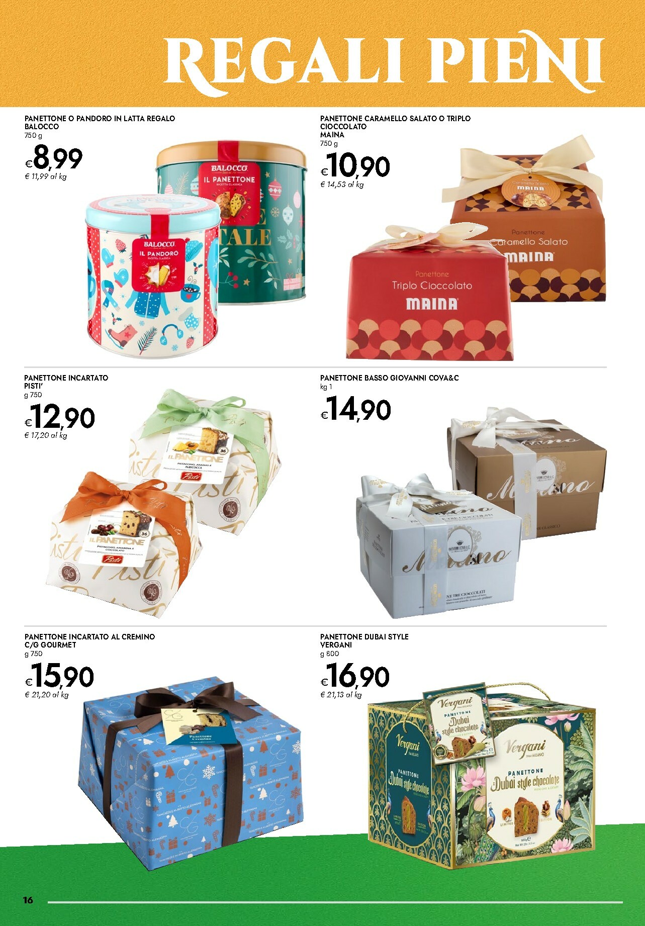 bennet - Volantino Bennet - Regali Pieni di Gusto valido dal 20/11 al 24/12 - page: 16