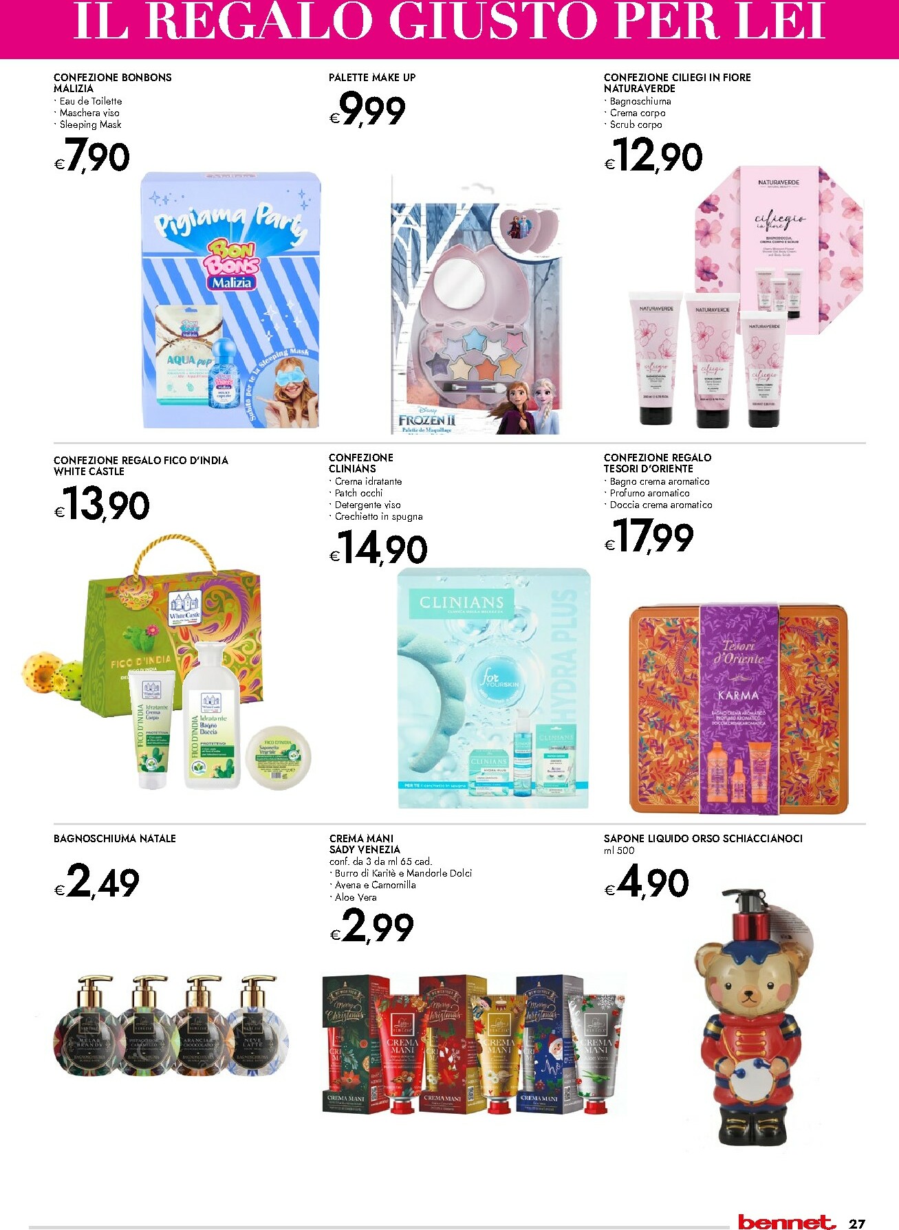 bennet - Volantino Bennet - Regali Pieni di Gusto valido dal 20/11 al 24/12 - page: 27