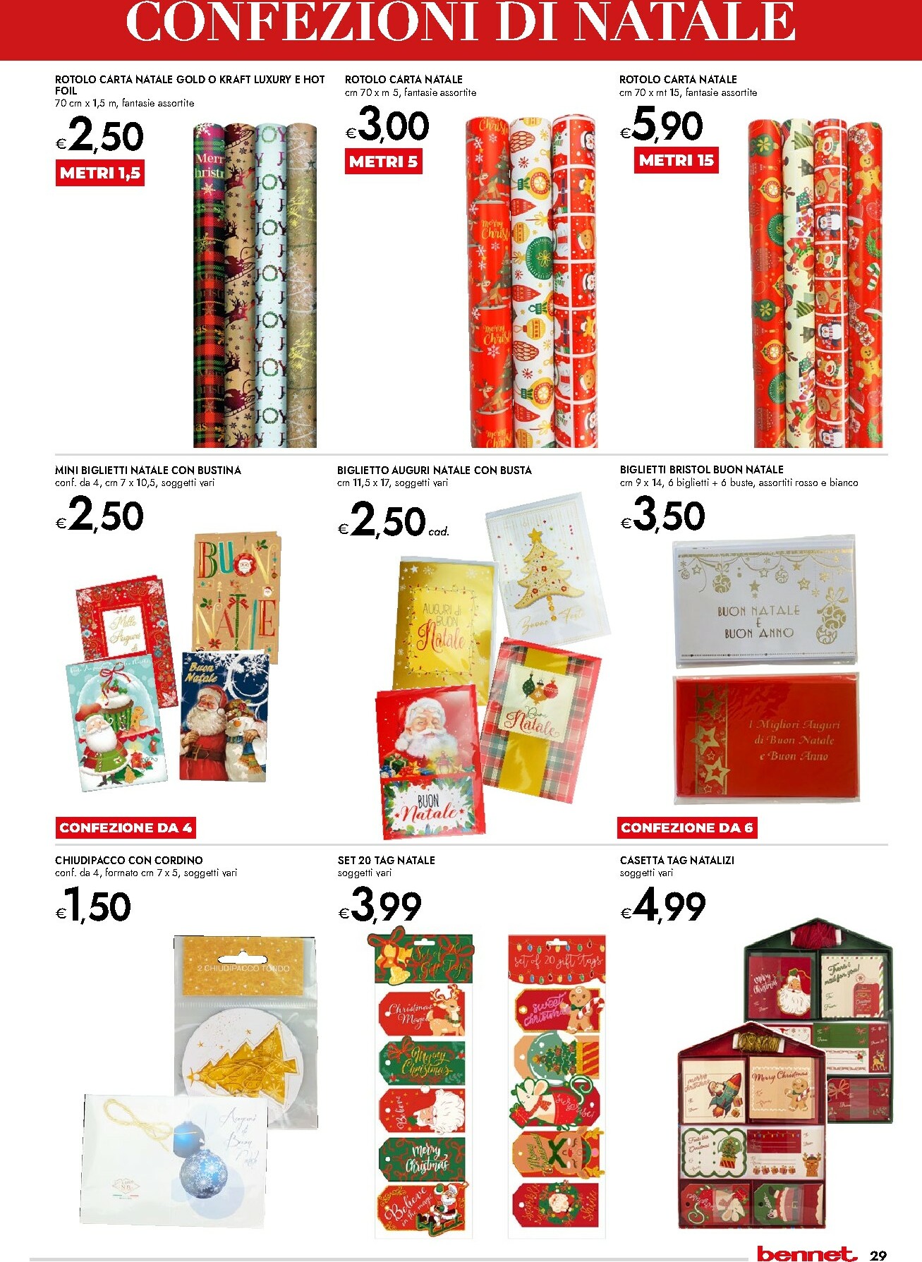 bennet - Volantino Bennet - Regali Pieni di Gusto valido dal 20/11 al 24/12 - page: 29