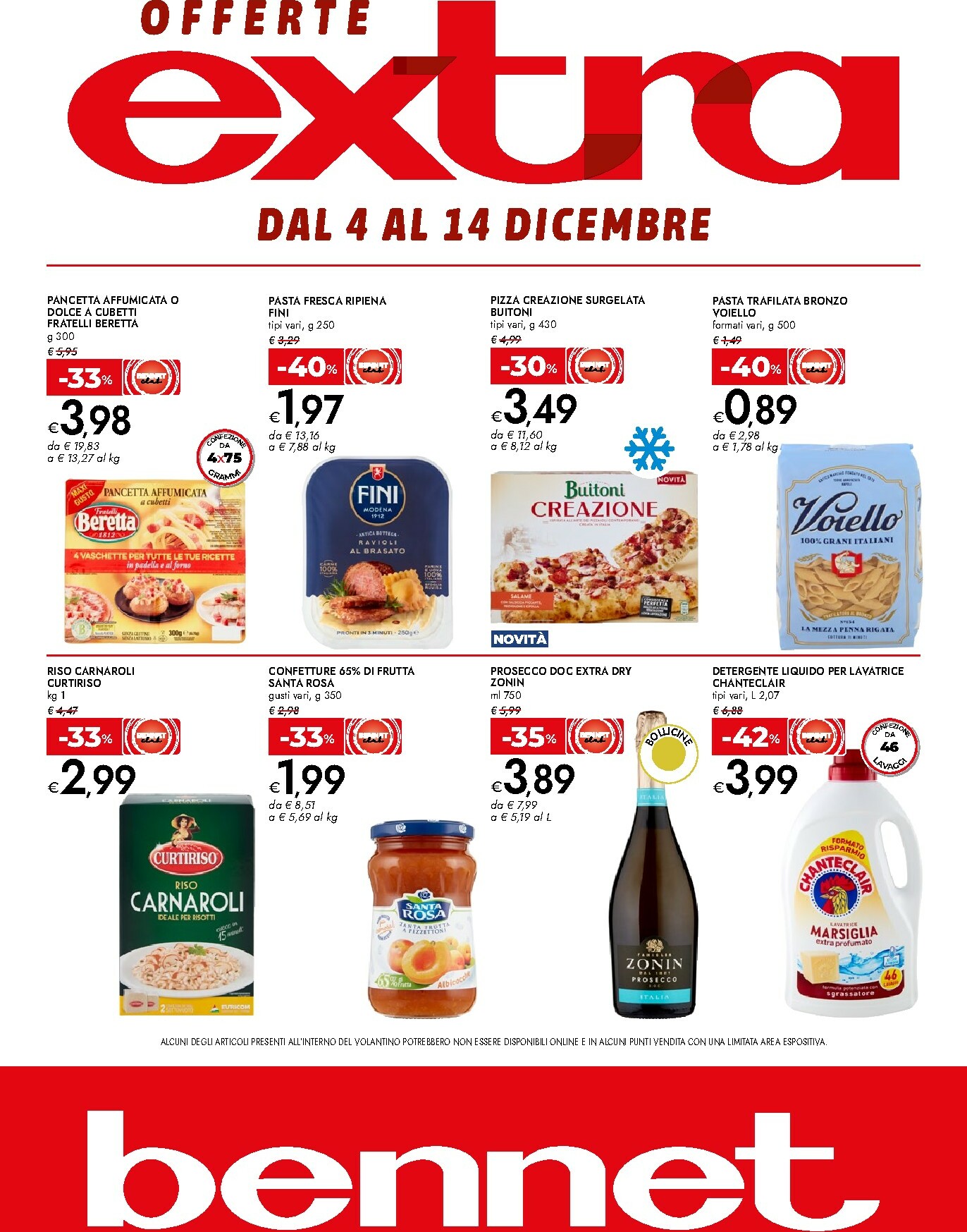 bennet - Volantino Bennet - Offerte extra valido dal 04/12 al 14/12