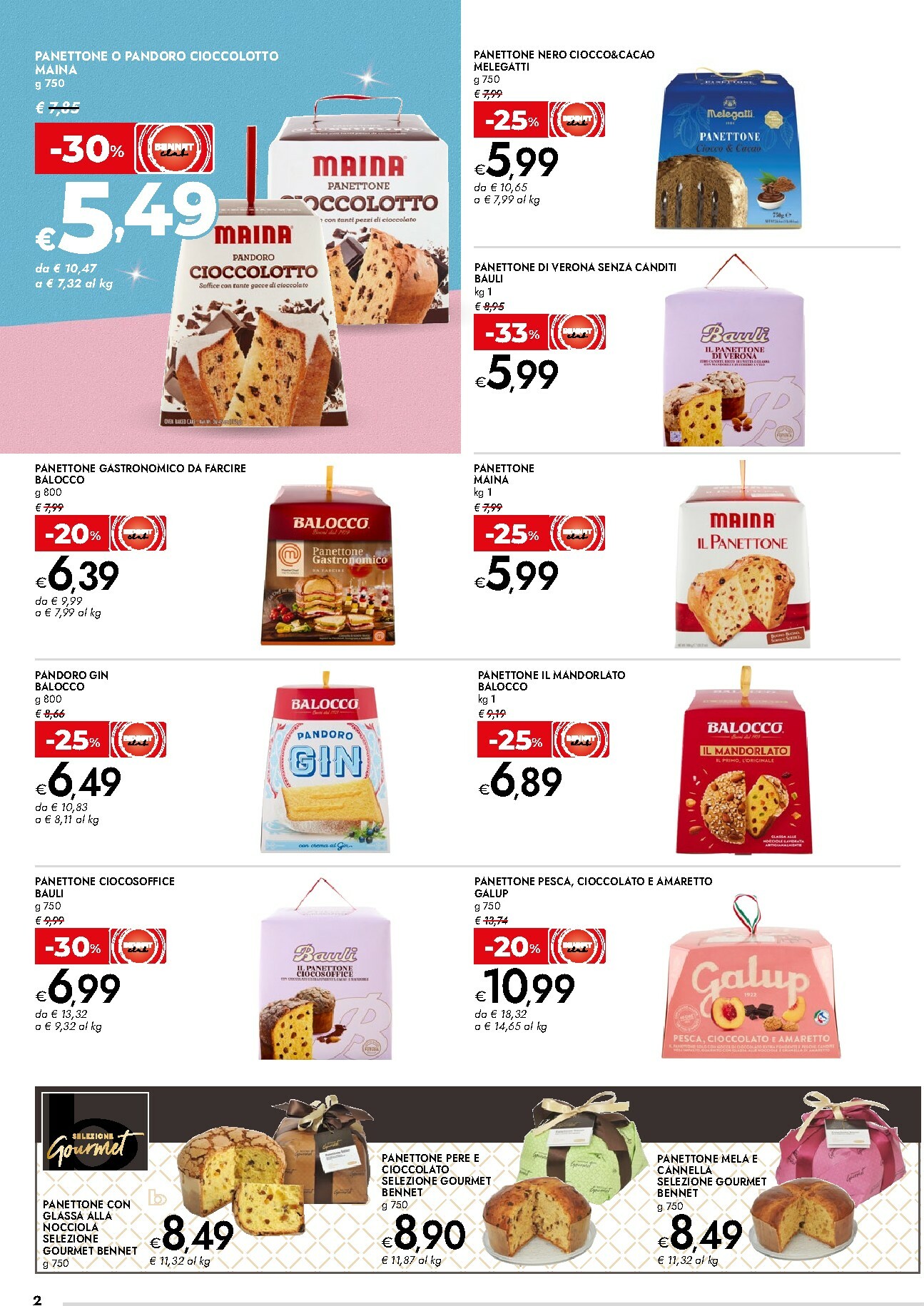 bennet - Volantino Bennet - Un Natale Gourmet valido dal 11/12 al 24/12 - page: 2