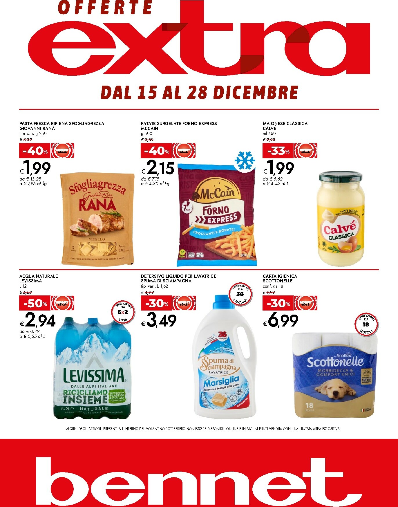 bennet - Volantino Bennet - Offerte Extra valido dal 15/12 al 28/12