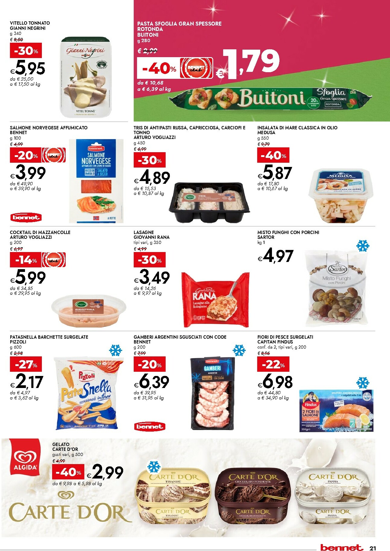 bennet - Volantino Bennet - Il Menu Delle Feste valido dal 18/12 al 31/12 - page: 21