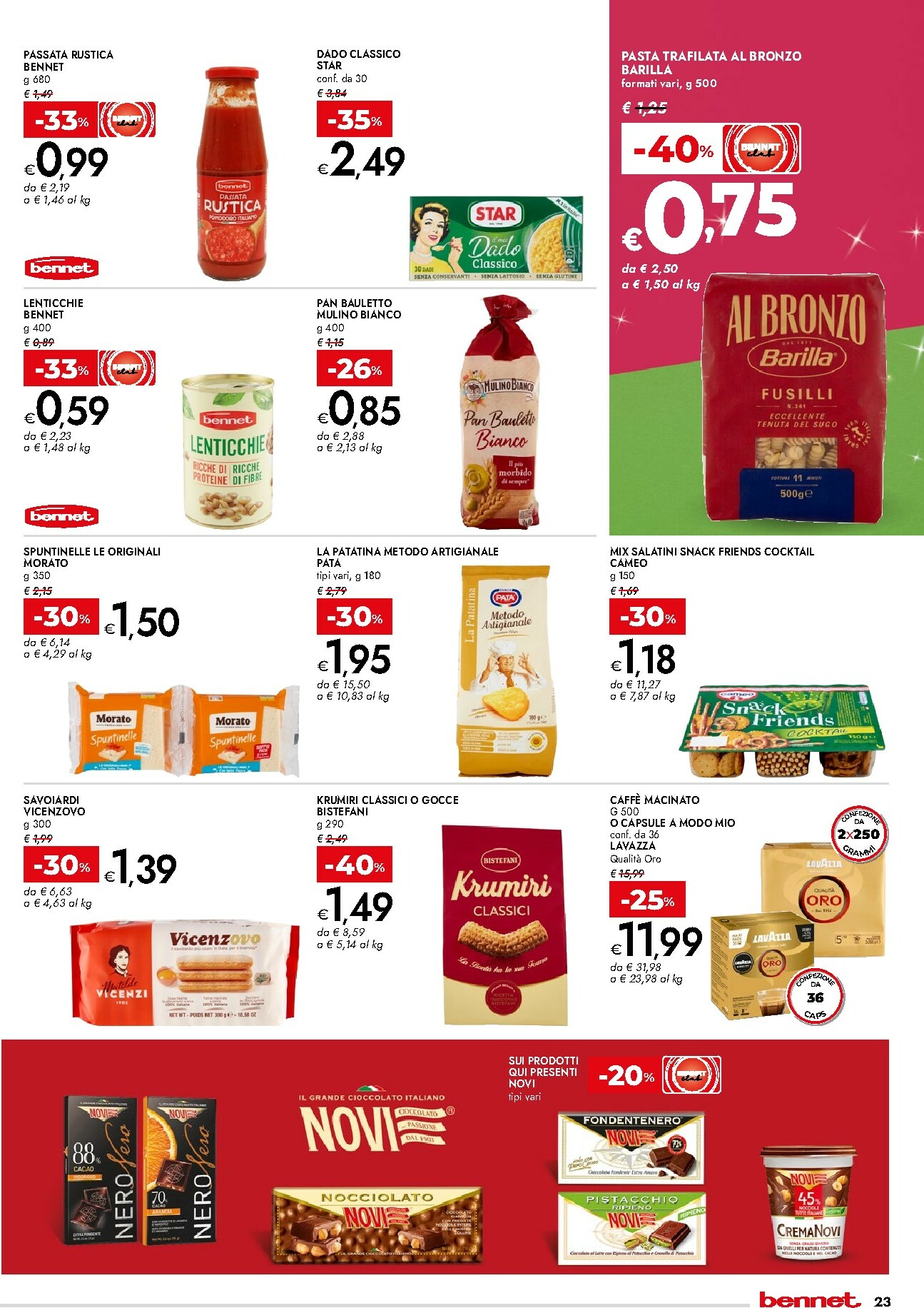 bennet - Volantino Bennet - Il Menu Delle Feste valido dal 18/12 al 31/12 - page: 23