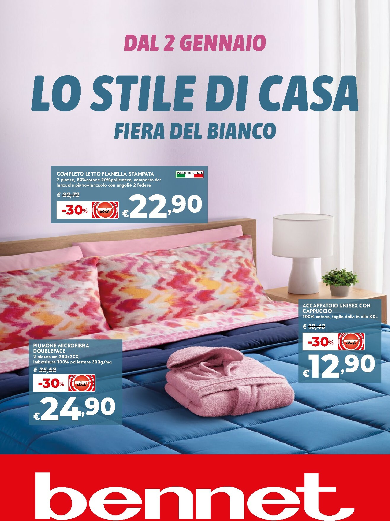 bennet - Volantino Bennet - Fiera del Bianco valido dal 02/01 al 14/01