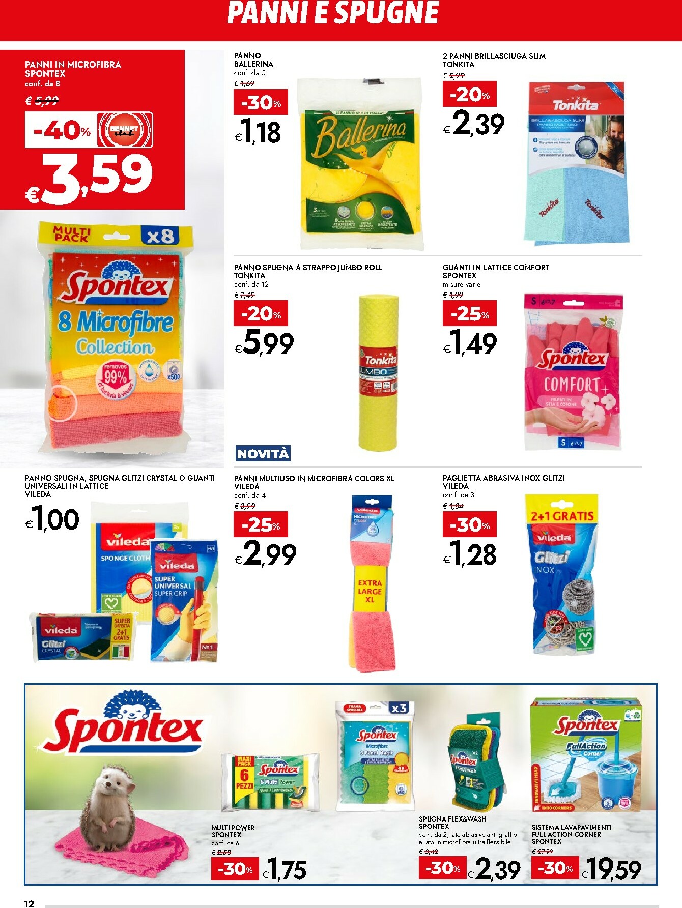 bennet - Volantino Bennet - Una Casa che sa di Pulito valido dal 08/01 al 21/01 - page: 12