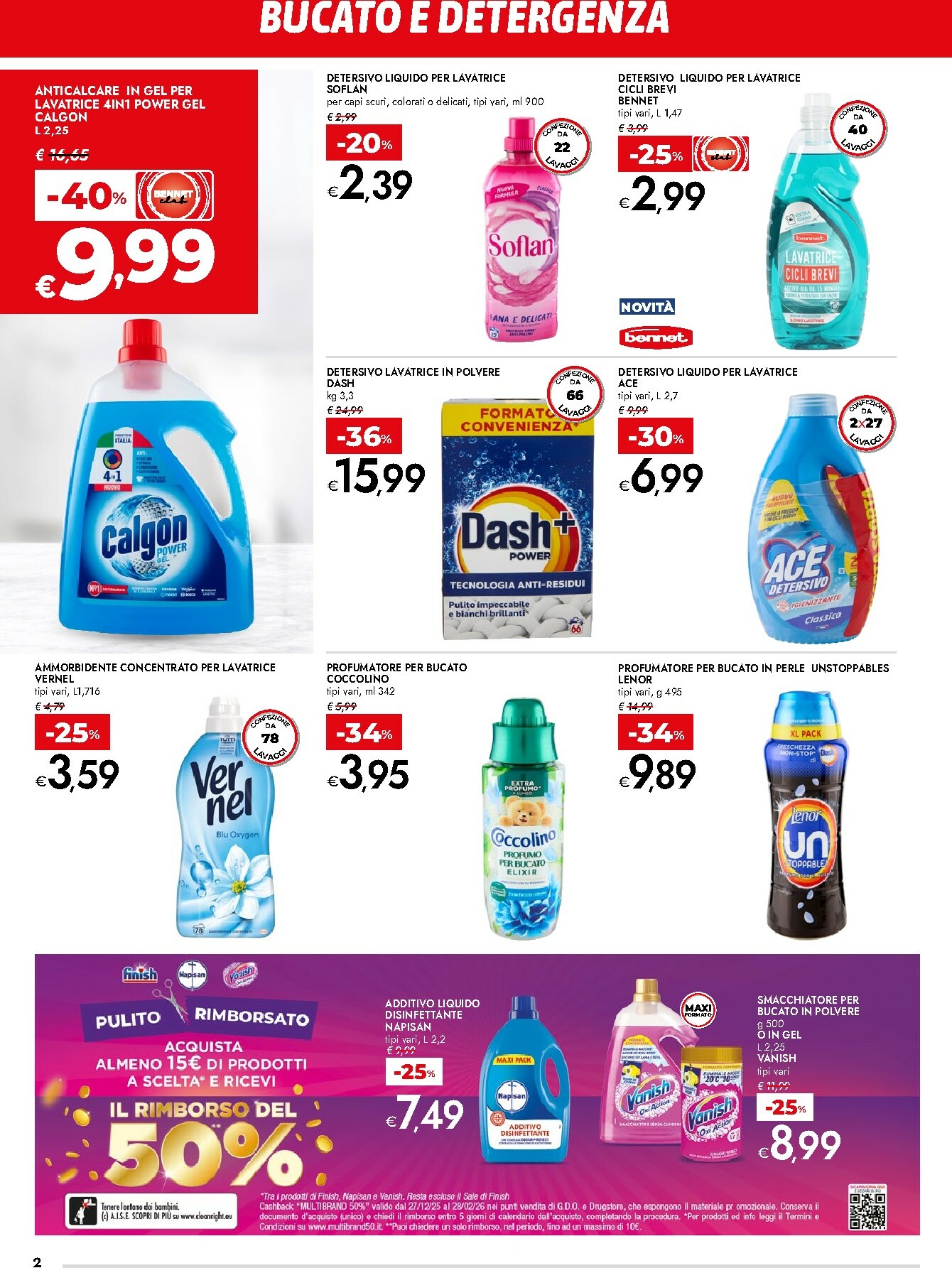 bennet - Volantino Bennet - Una Casa che sa di Pulito valido dal 08/01 al 21/01 - page: 2