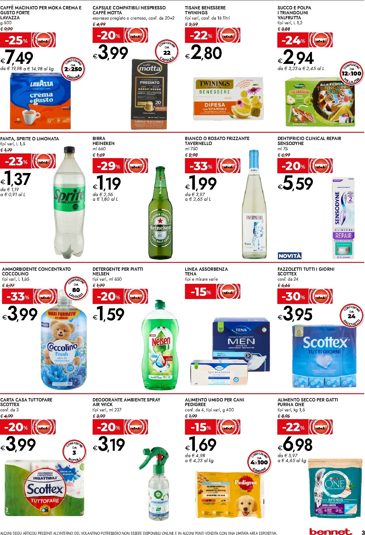 bennet - Volantino Bennet - Offerte extra valido dal 22/01 al 01/02 - page: 3