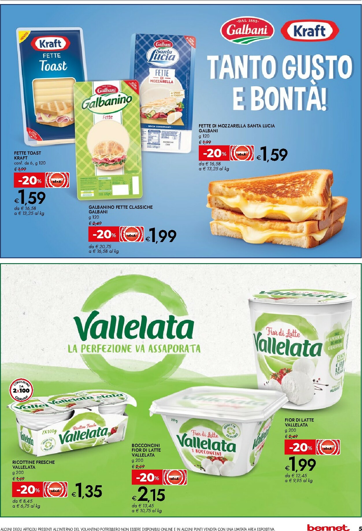 bennet - Volantino Bennet - Offerte extra valido dal 22/01 al 01/02 - page: 5