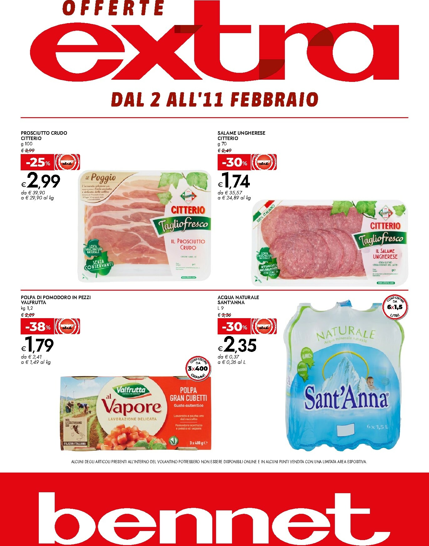 bennet - Volantino Bennet - Offerte Extra valido dal 02/02/2026 al 11/02/2026