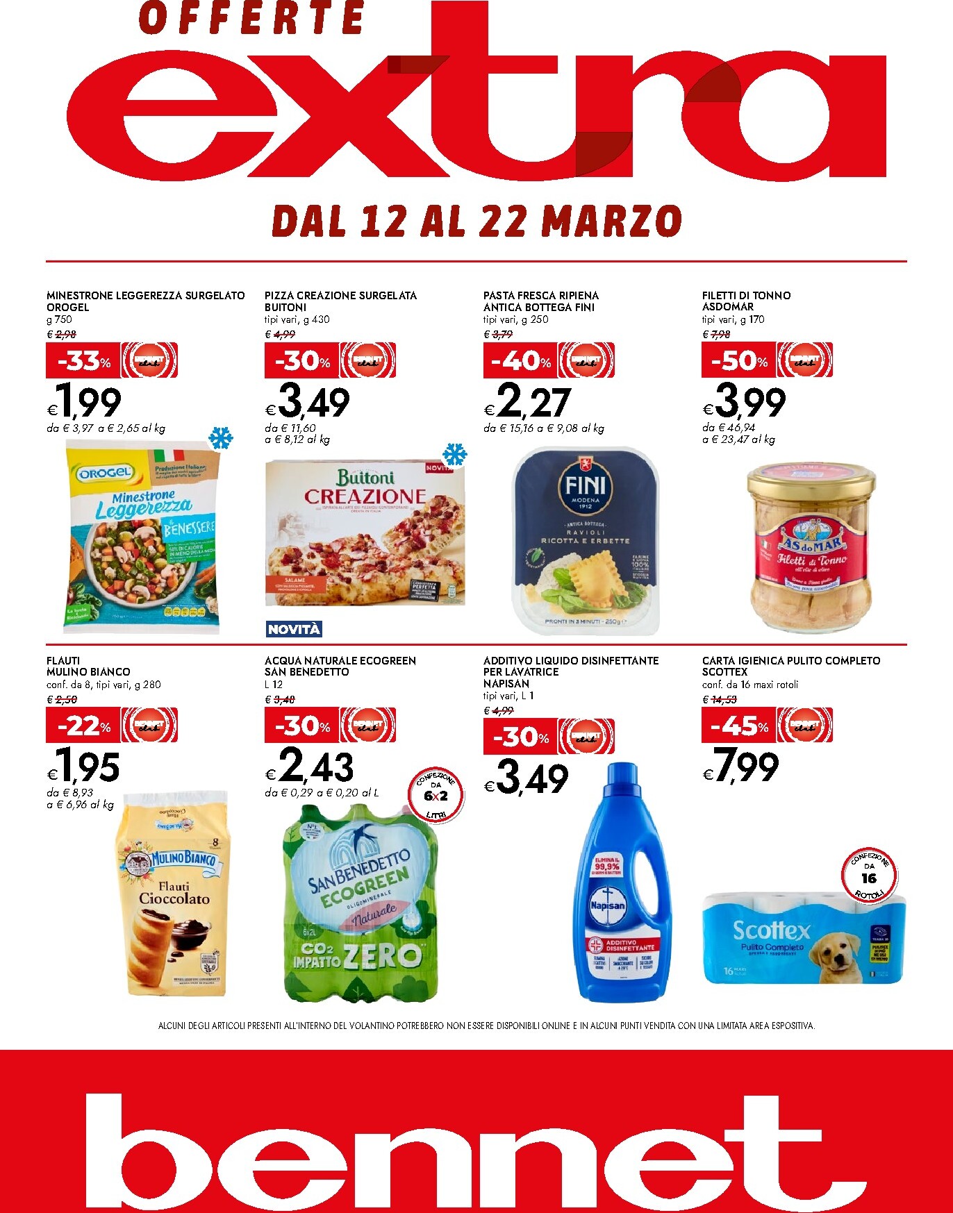 bennet - Volantino Bennet - Offerte extra valido dal 12/03/2026 al 22/03/2026