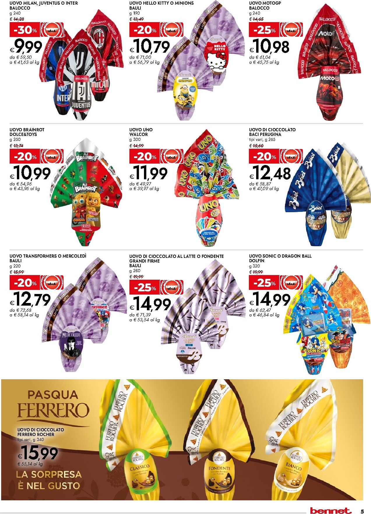 bennet - Volantino Bennet - Pasqua valido dal 23/03/2026 al 06/04/2026 - page: 5