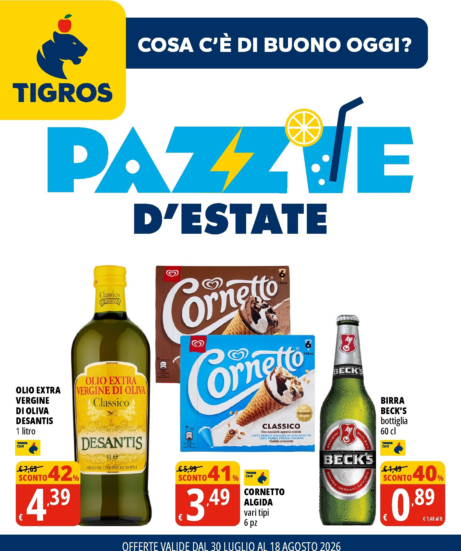 tigros - Volantino attuale di Tigros valido dal giovedì 30/07/2026 al martedì 18/08/2026