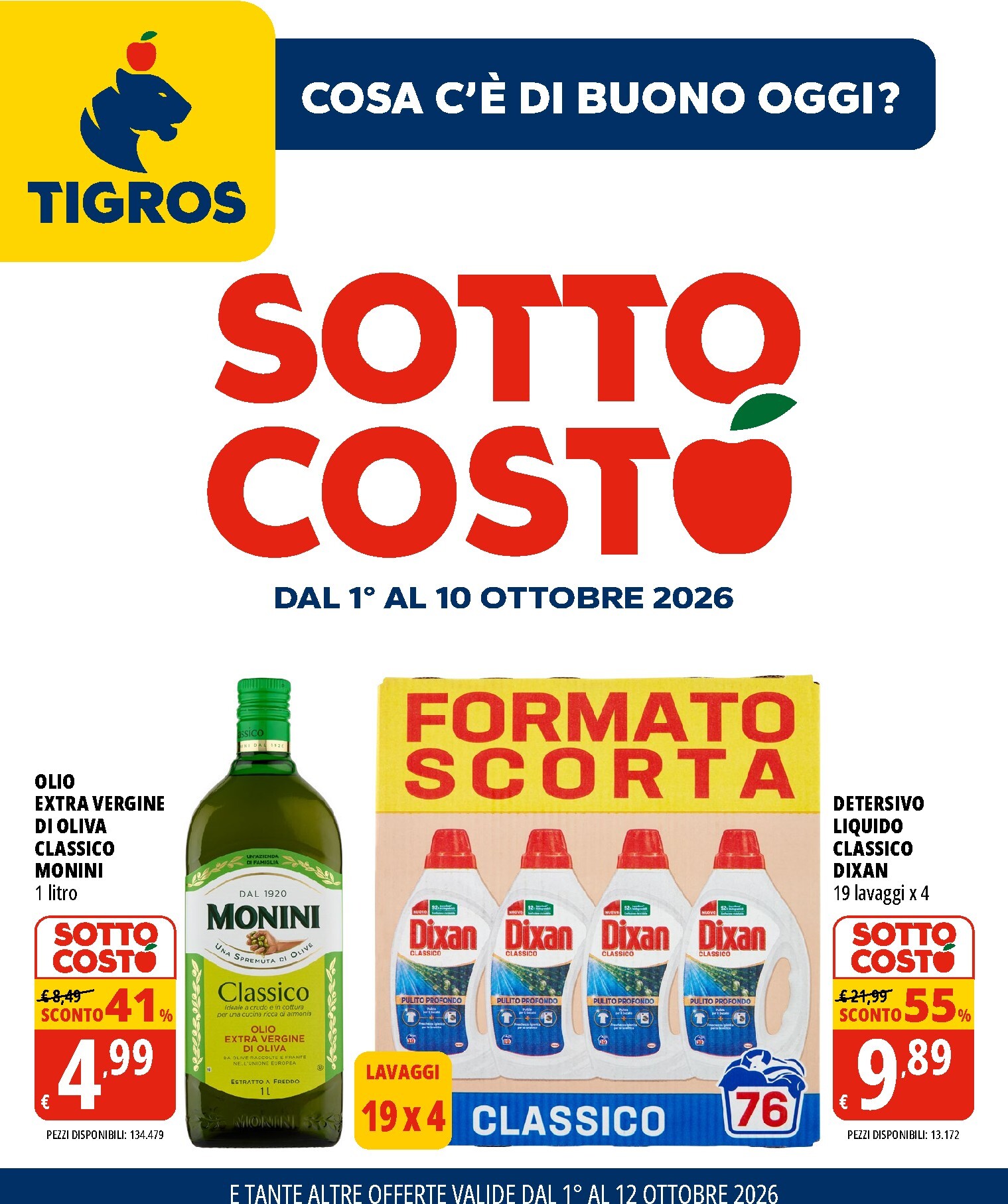 tigros - Volantino futuro Tigros valido dal giovedì 01/10/2026 al lunedì 12/10/2026