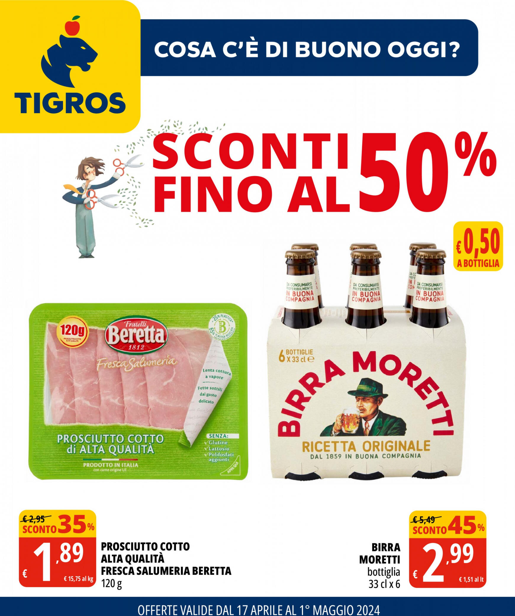 tigros - Nuovo volantino Tigros 17.04. - 01.05.