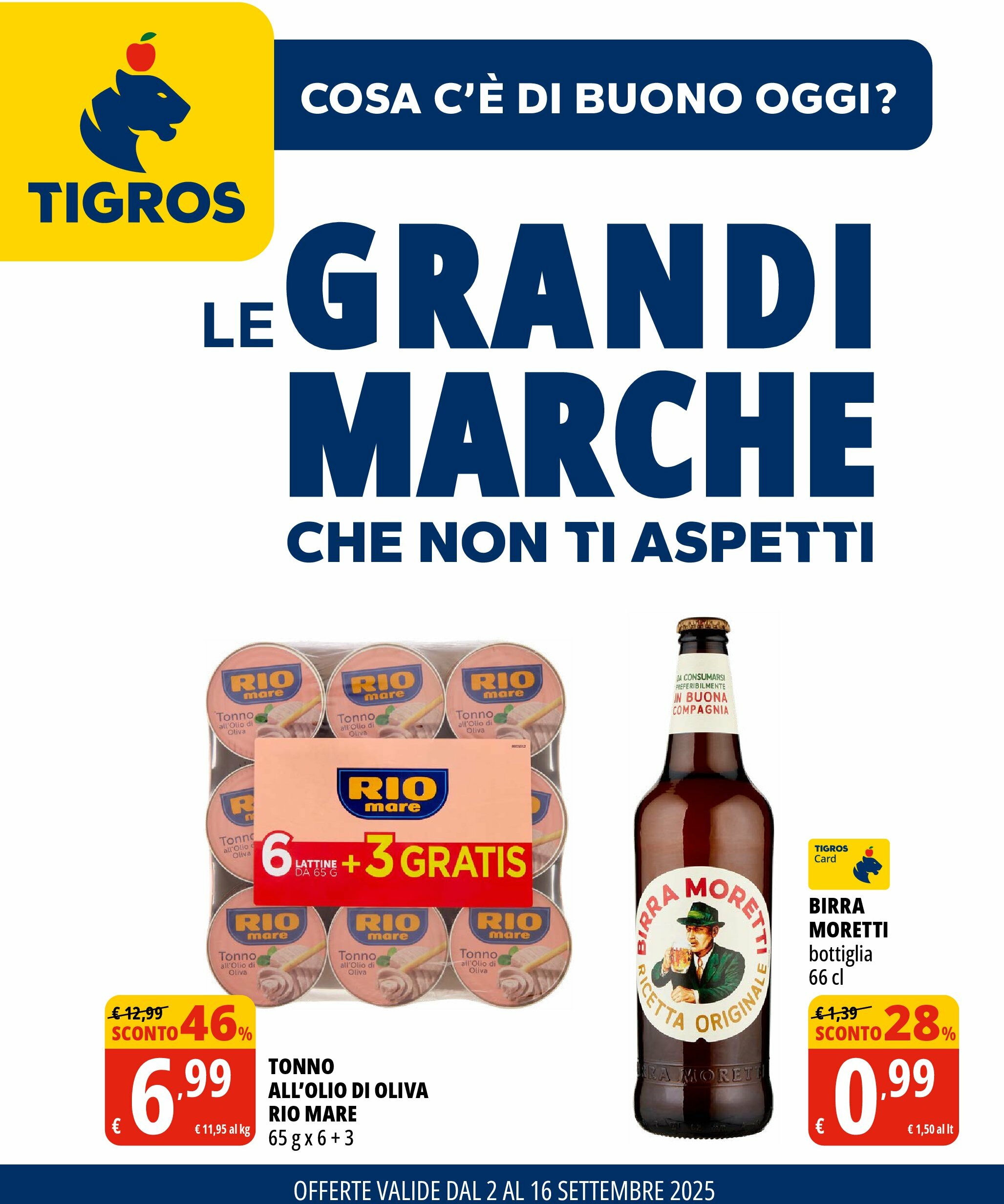 tigros - Volantino Tigros valido dal 02/09 al 16/09