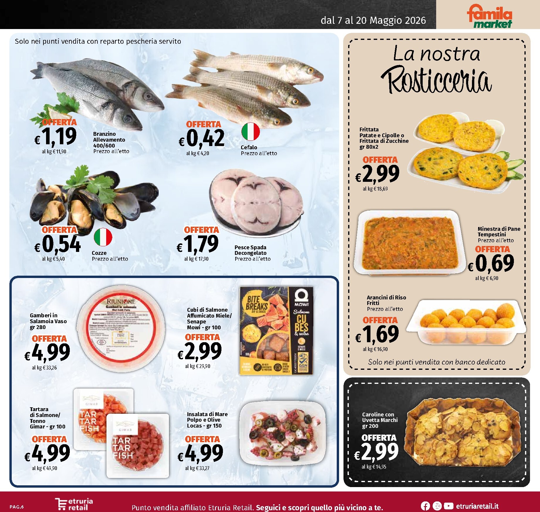 famila - Volantino attuale di Famila Market - Sconto Fino al 50% valido dal lunedì 18/05/2026 al mercoledì 20/05/2026 - page: 6