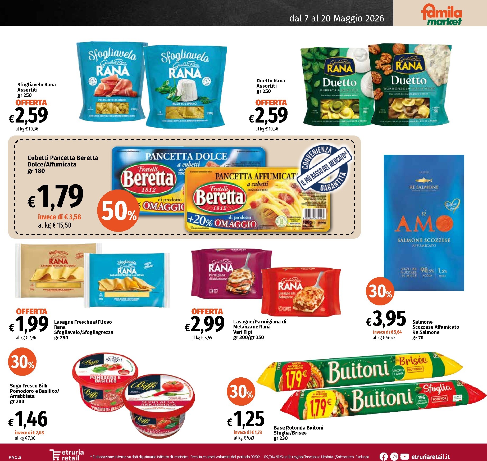 famila - Volantino attuale di Famila Market - Sconto Fino al 50% valido dal lunedì 18/05/2026 al mercoledì 20/05/2026 - page: 8