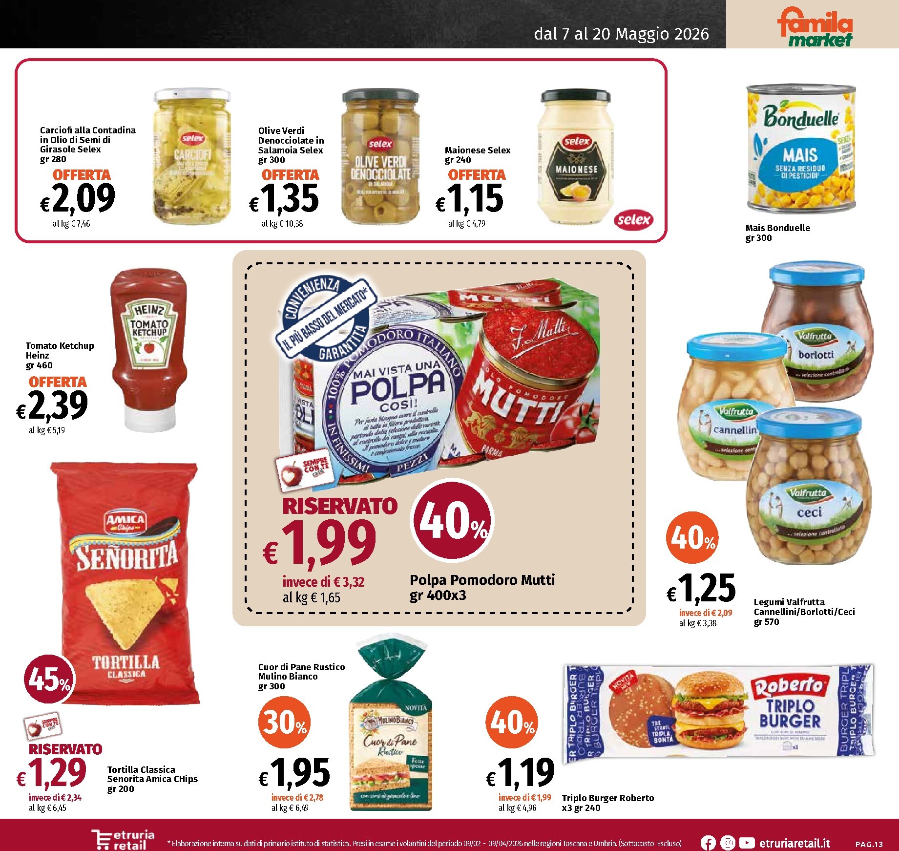 famila - Volantino attuale di Famila Market - Sconto Fino al 50% valido dal lunedì 18/05/2026 al mercoledì 20/05/2026 - page: 13