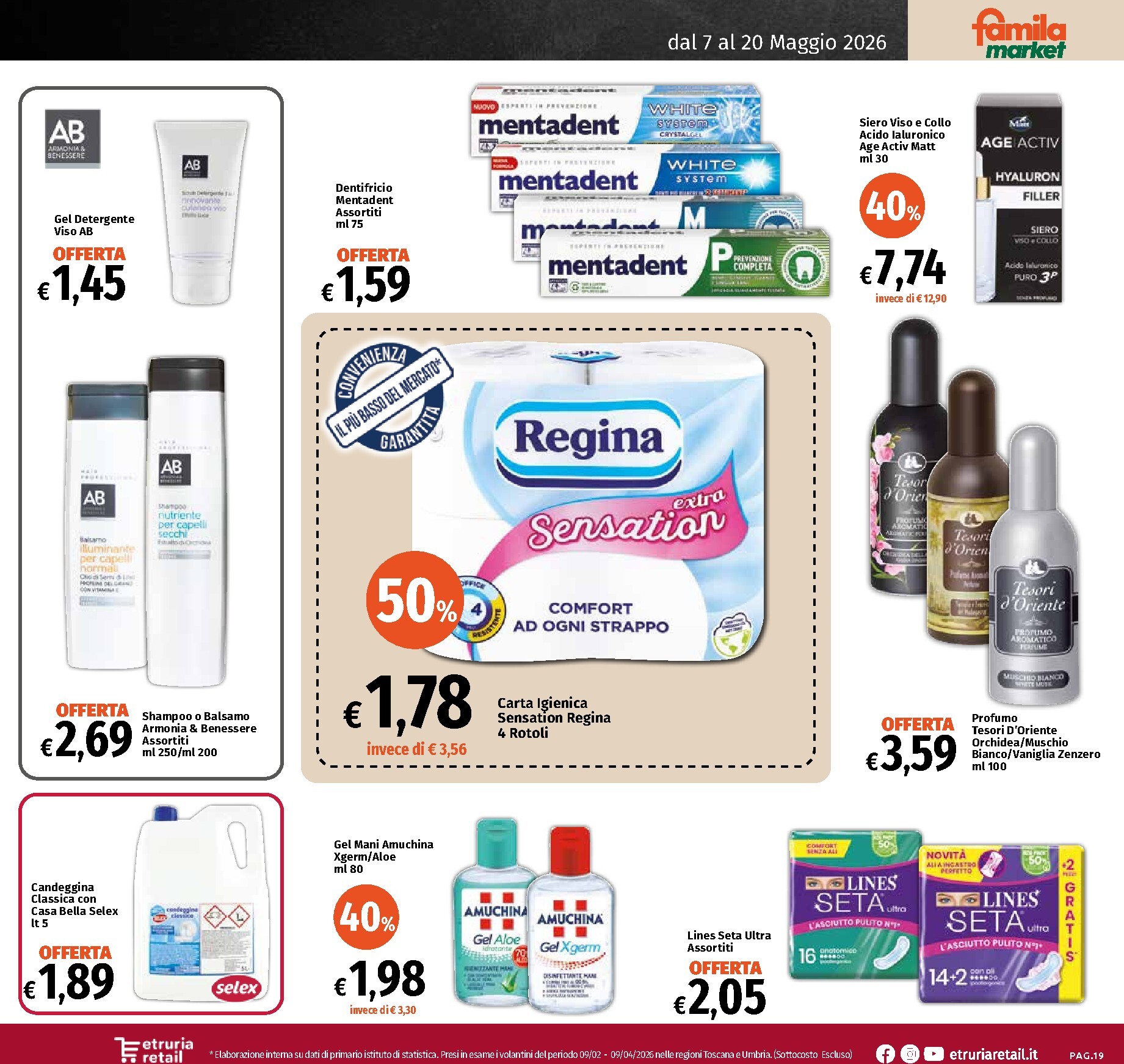 famila - Volantino attuale di Famila Market - Sconto Fino al 50% valido dal lunedì 18/05/2026 al mercoledì 20/05/2026 - page: 19