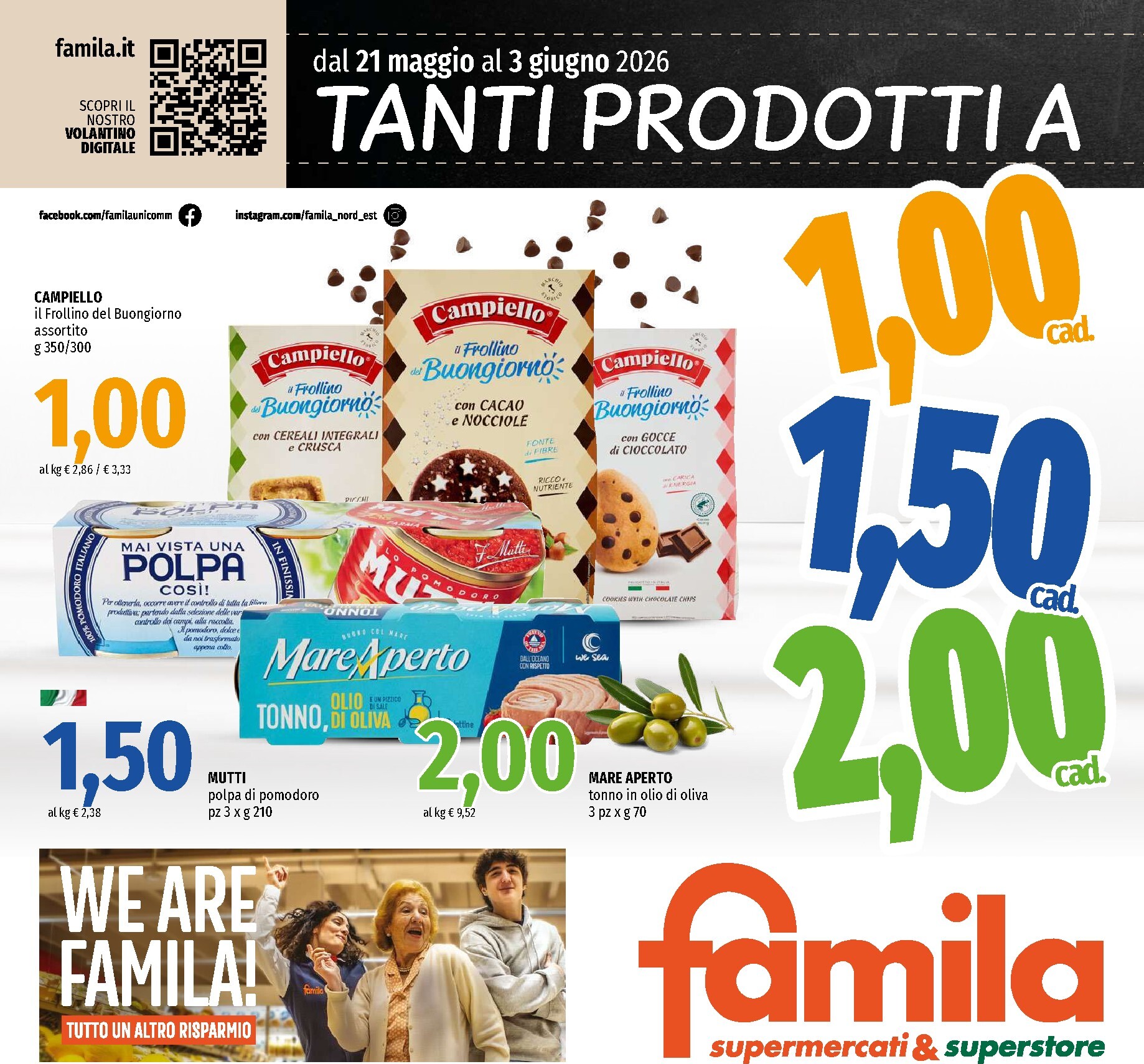 famila - Volantino attuale di Famila valido dal lunedì 25/05/2026 al mercoledì 03/06/2026